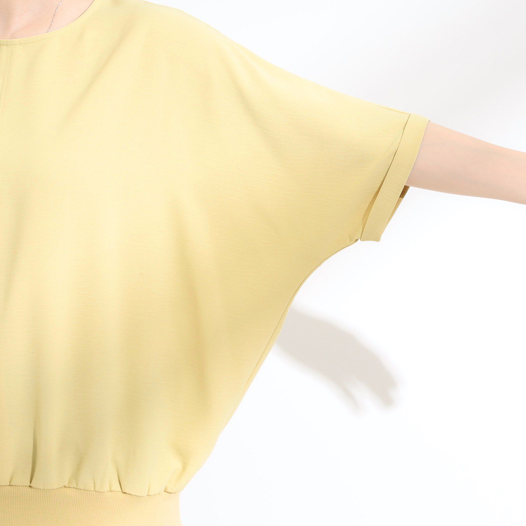 SHOO･LA･RUE「【洗濯後しわになりにくい】さらっとタッチの 5分袖ドルマンブラウス」|シャツ・ブラウス|