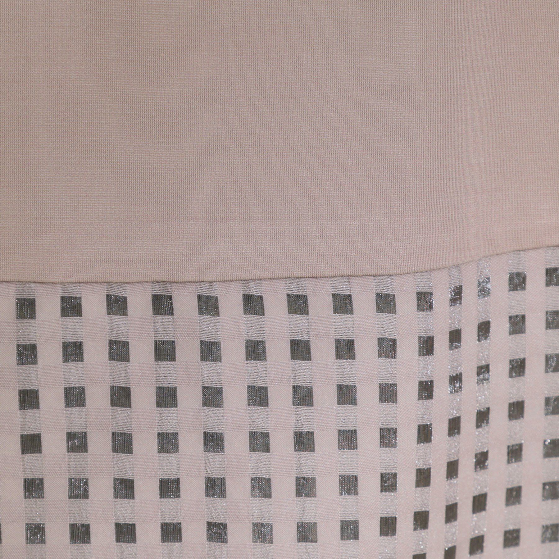 SHOO･LA･RUE「【ひんやり/S-LL/洗える】シアーチェックが涼やか 5分袖チュニック」|チュニック|