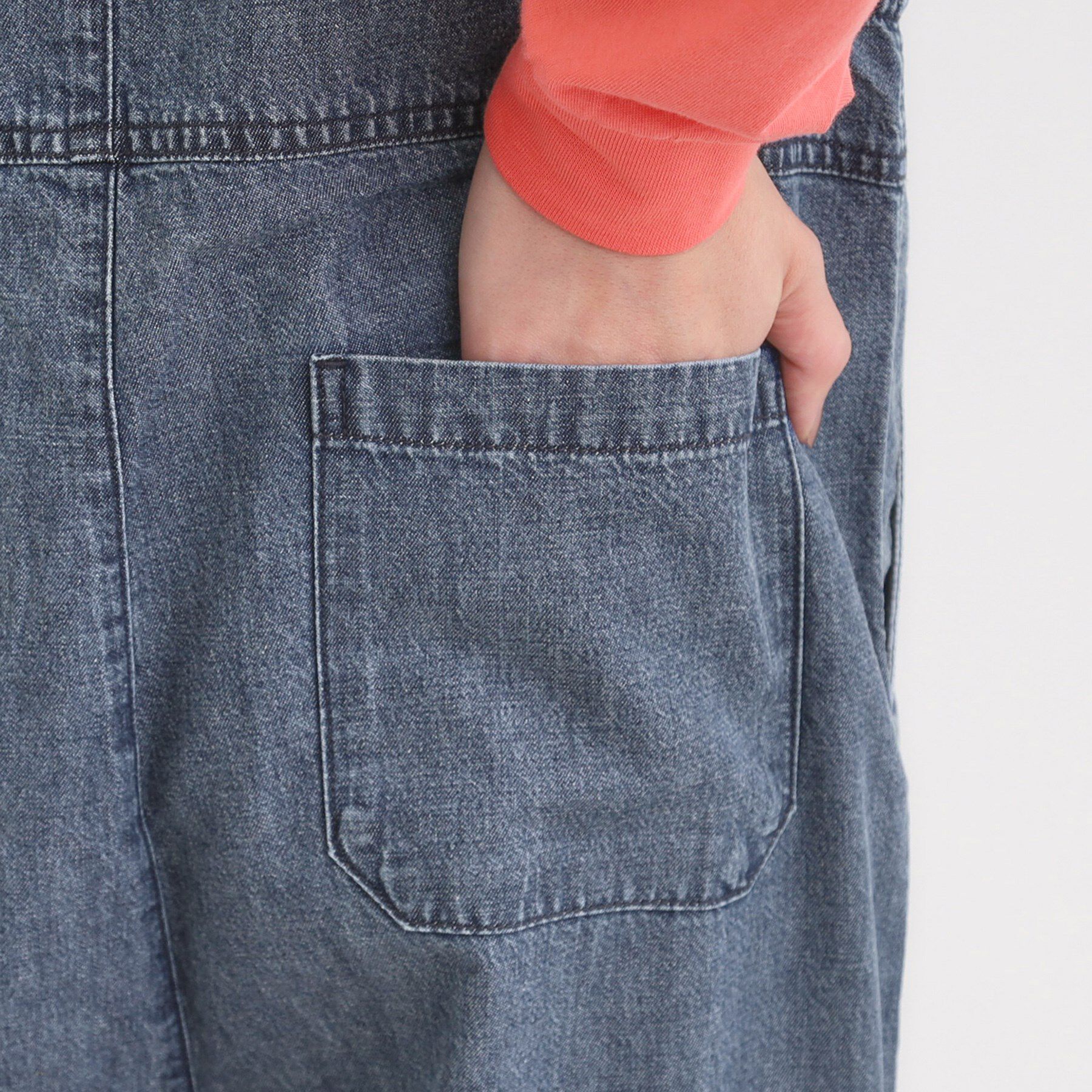 SHOO･LA･RUE「【S-LL】大人のための デニムサロペット」|オールインワン|