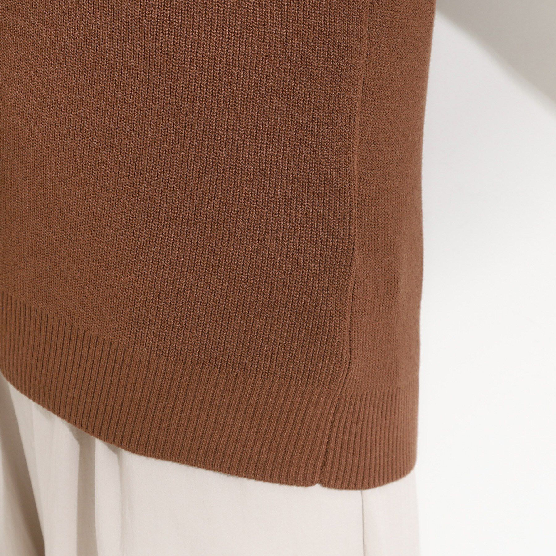 SHOO･LA･RUE「【S-LL】ゴールドボタンが上品 大人のニットベスト」|ベスト・ジレ|