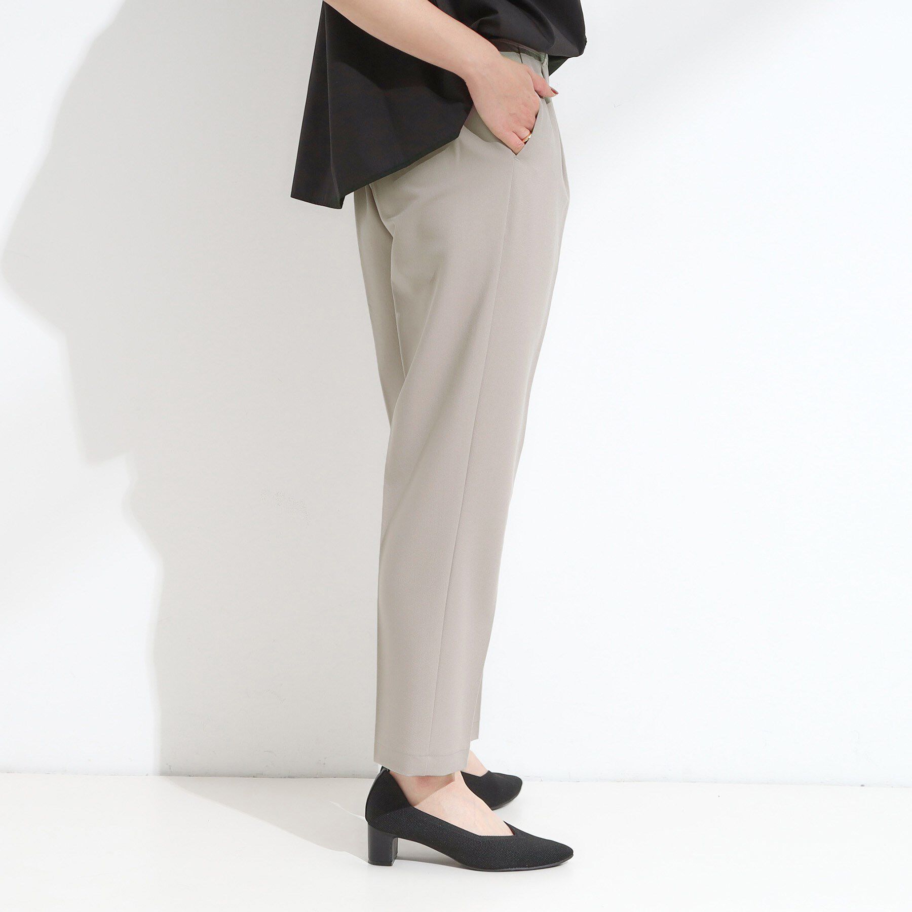 SHOO･LA･RUE「【洗える/SS-LL/美脚シルエット】すっきりきれい見え テーパードパンツ」|その他|