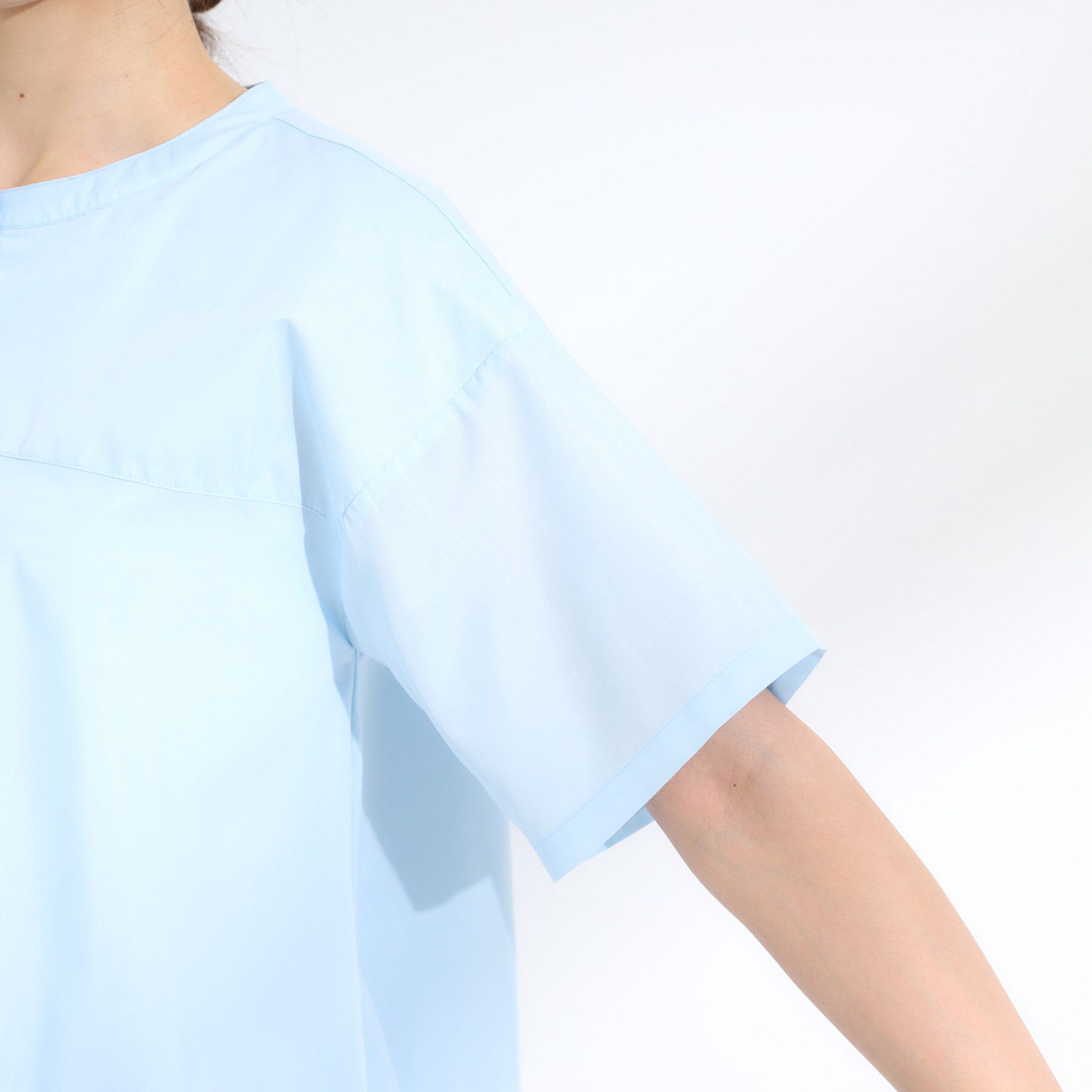 SHOO･LA･RUE「【S-LL】インせず着られる 裾バルーンシャツ」|シャツ・ブラウス|