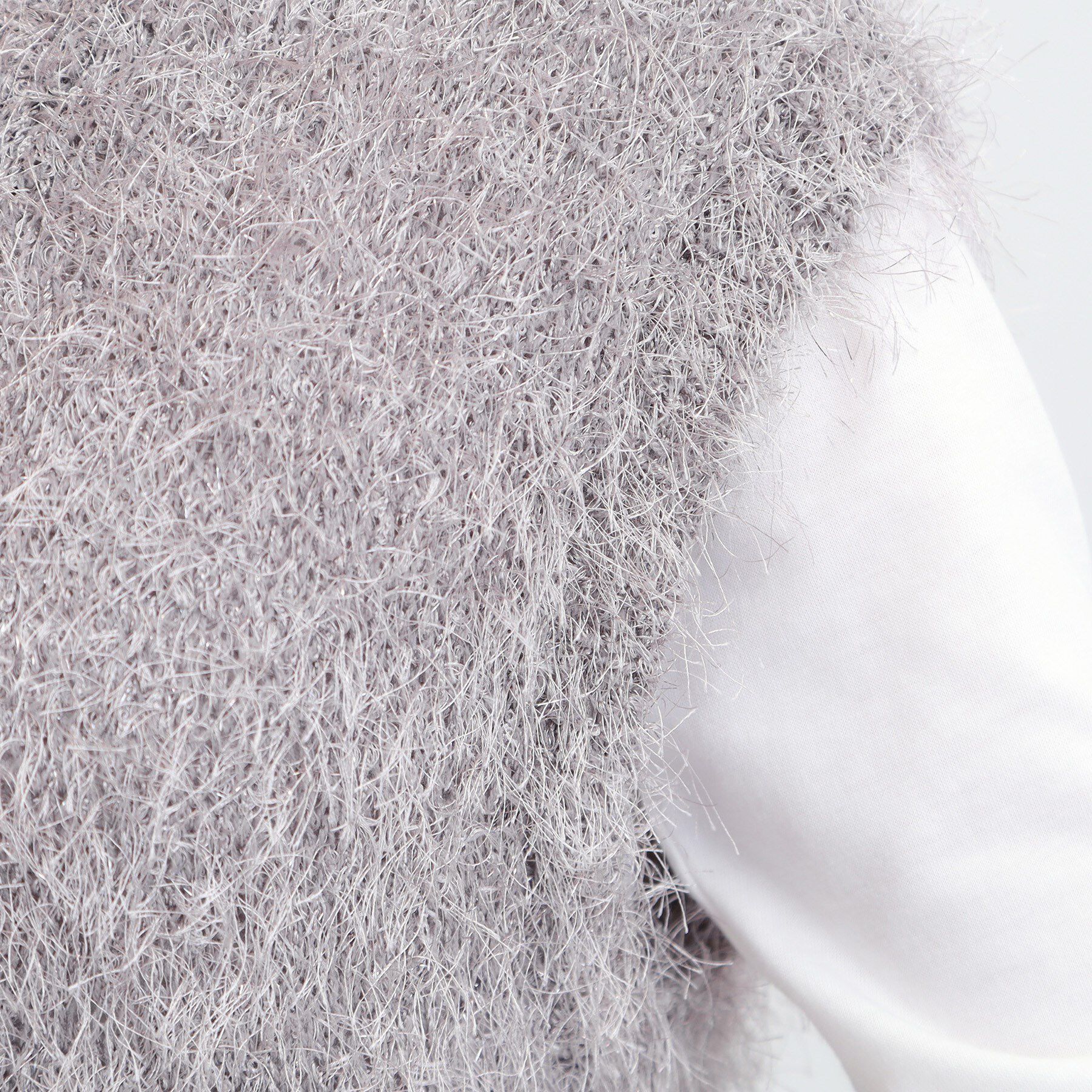 SHOO･LA･RUE「【2点セット/S-LL】大人のフェミニンカジュアルに ラメシャギーニットベスト+ロンT」|ニット・セーター|