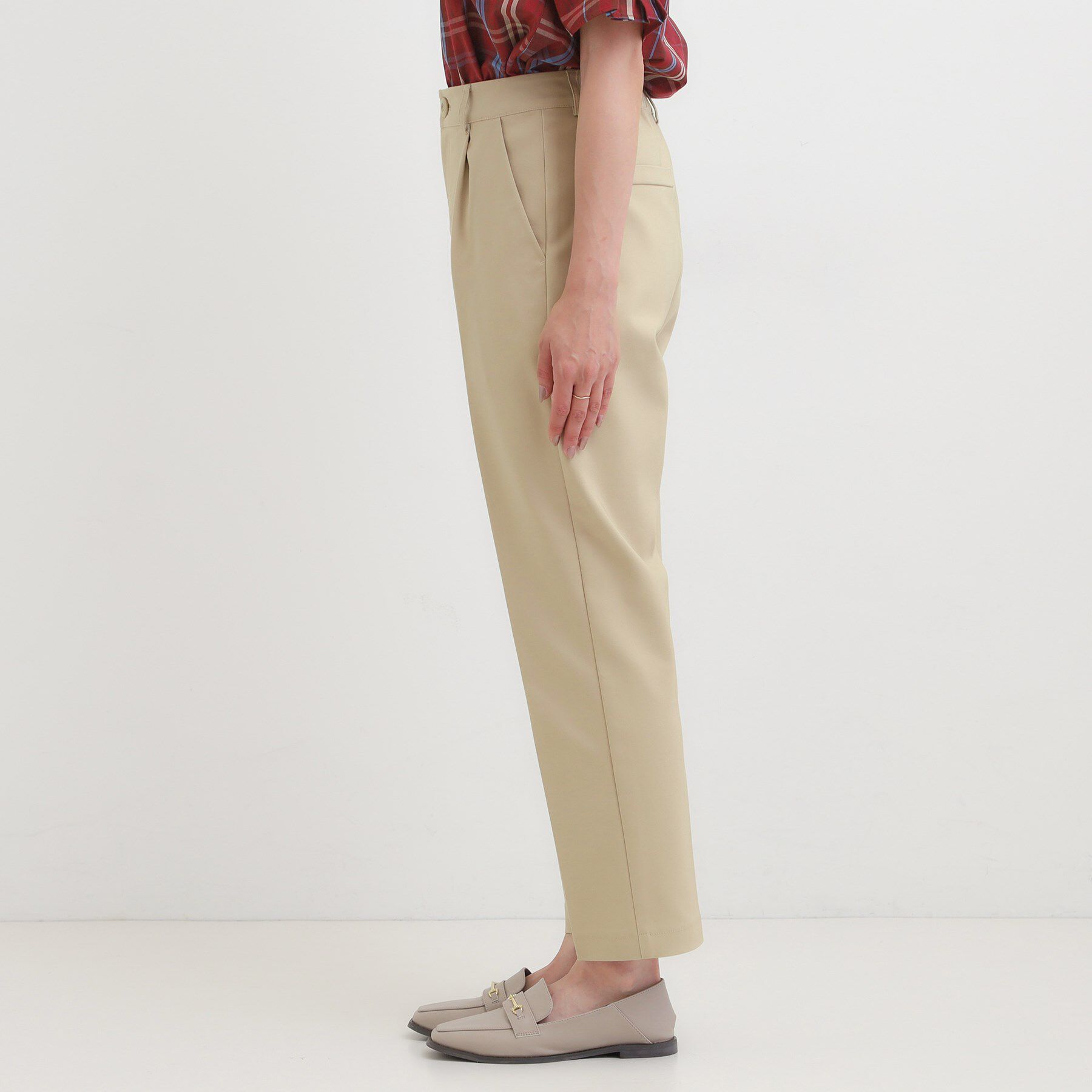 SHOO･LA･RUE「【洗濯機可/S-3L/美脚シルエット】ソフトスティックパンツ」|その他|