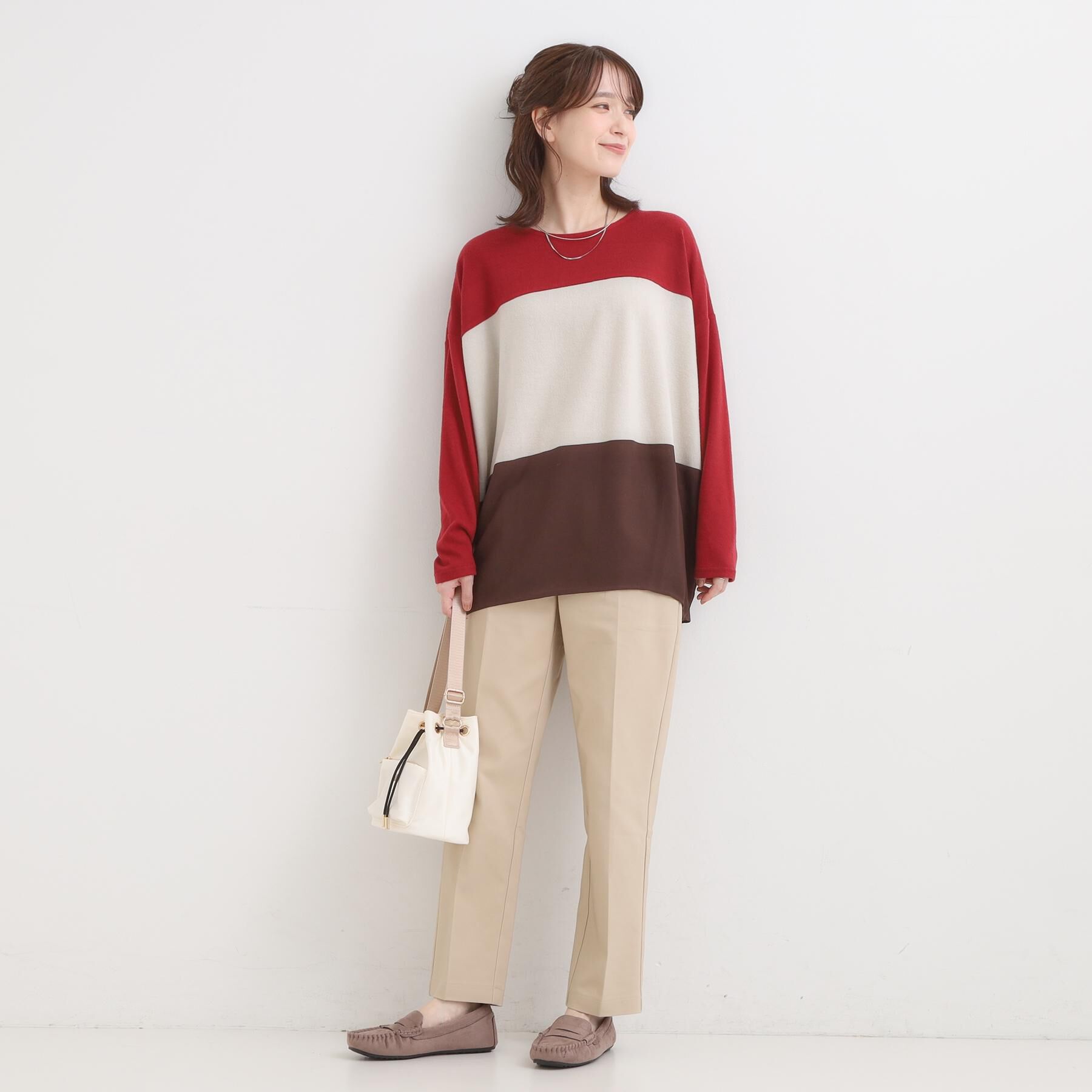 SHOO･LA･RUE「【洗濯機可/S-3L/美脚シルエット】ソフトスティックパンツ」|その他|