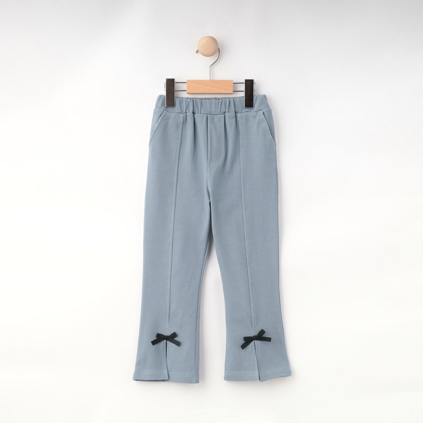 SHOO･LA･RUE「【100-150cm】デニム風ジャージフレアパンツ」|その他|