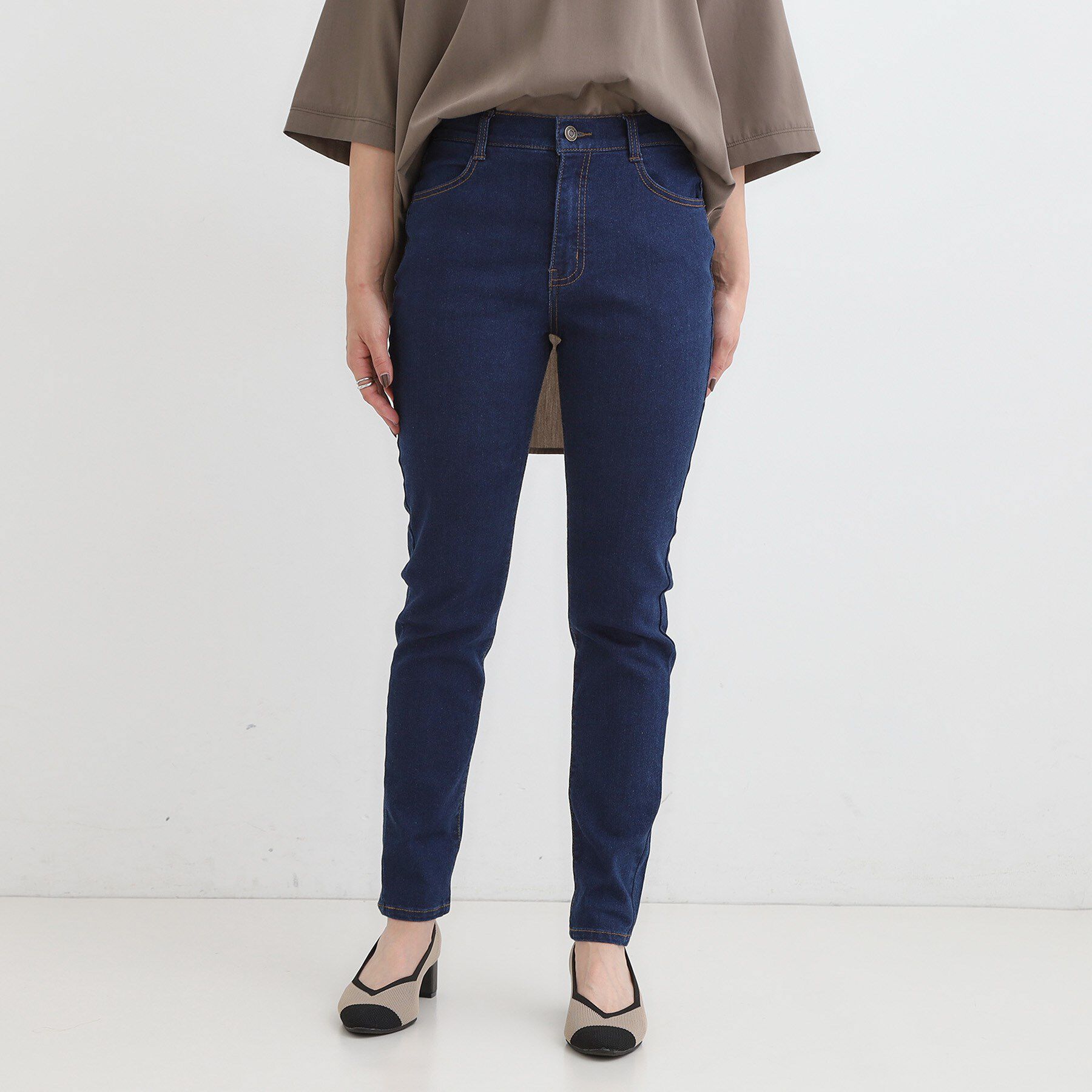 SHOO･LA･RUE「【SS-LL】ストレッチ デニムスキニーパンツ」|デニム|