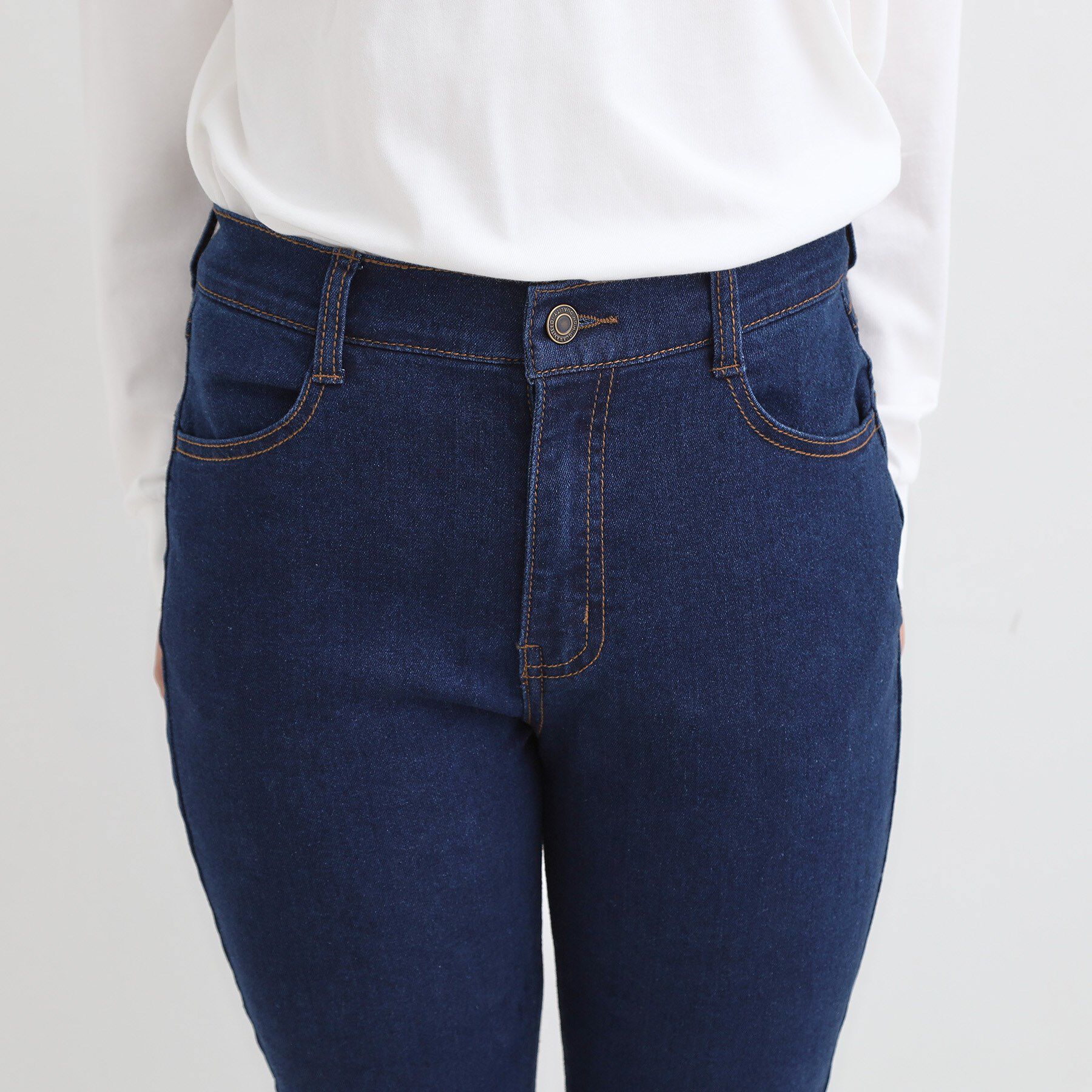 SHOO･LA･RUE「【SS-LL】ストレッチ デニムスキニーパンツ」|デニム|