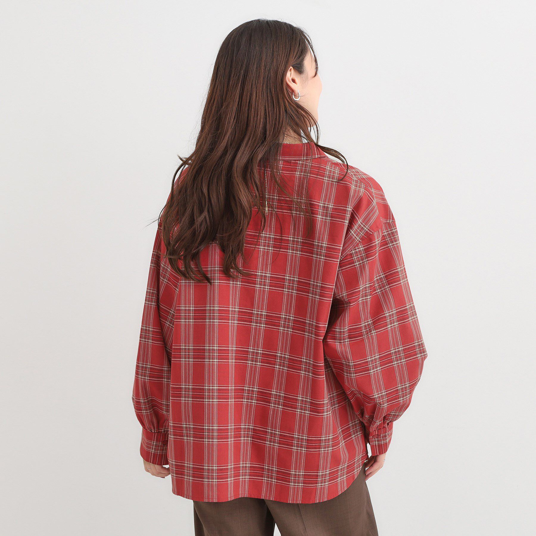 SHOO･LA･RUE「【着丈選べる】オーバーサイズのチェックシャツ」|シャツ・ブラウス|