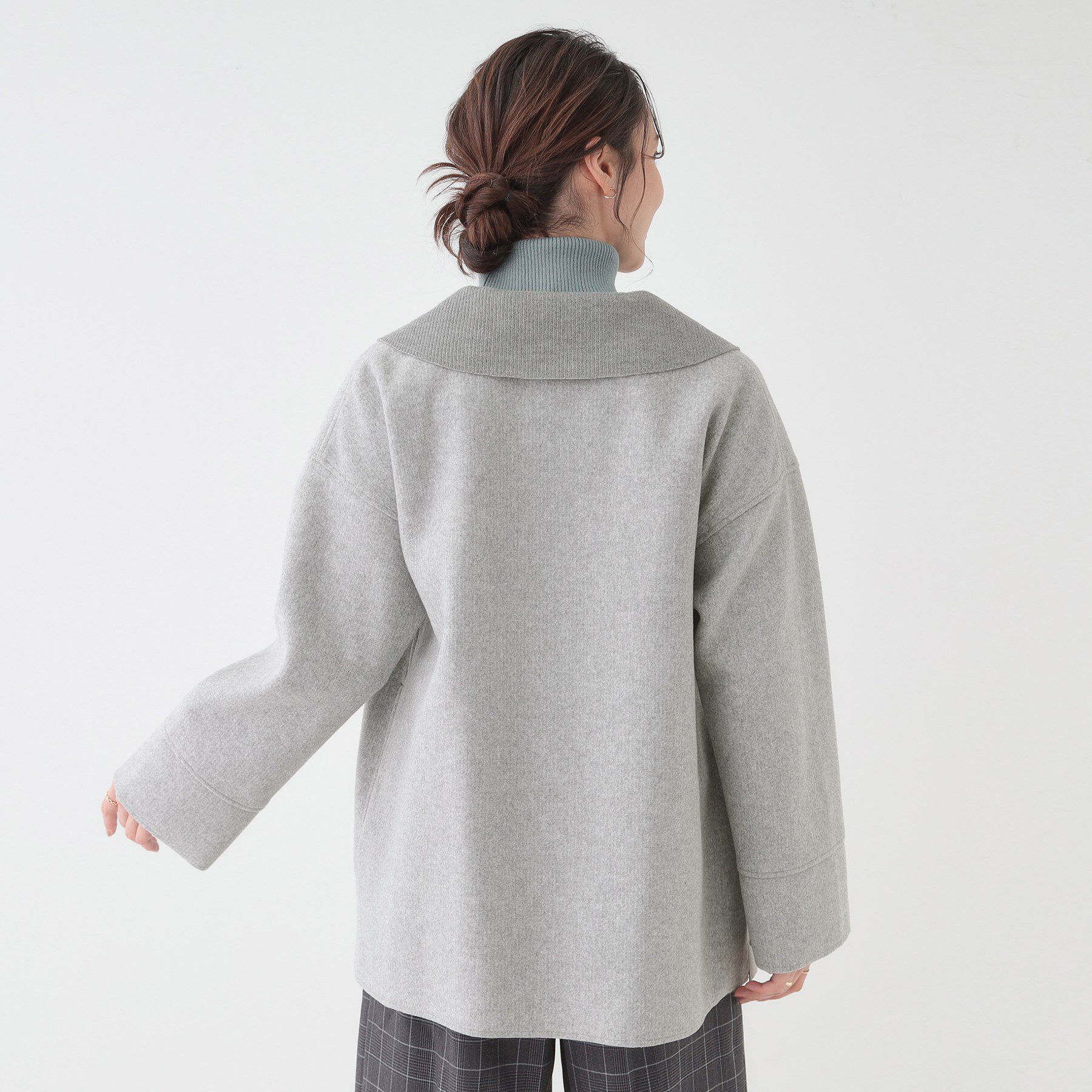 SHOO･LA･RUE「【S-LL】大人のこなれ感 テーラード風コート」|テーラードジャケット|