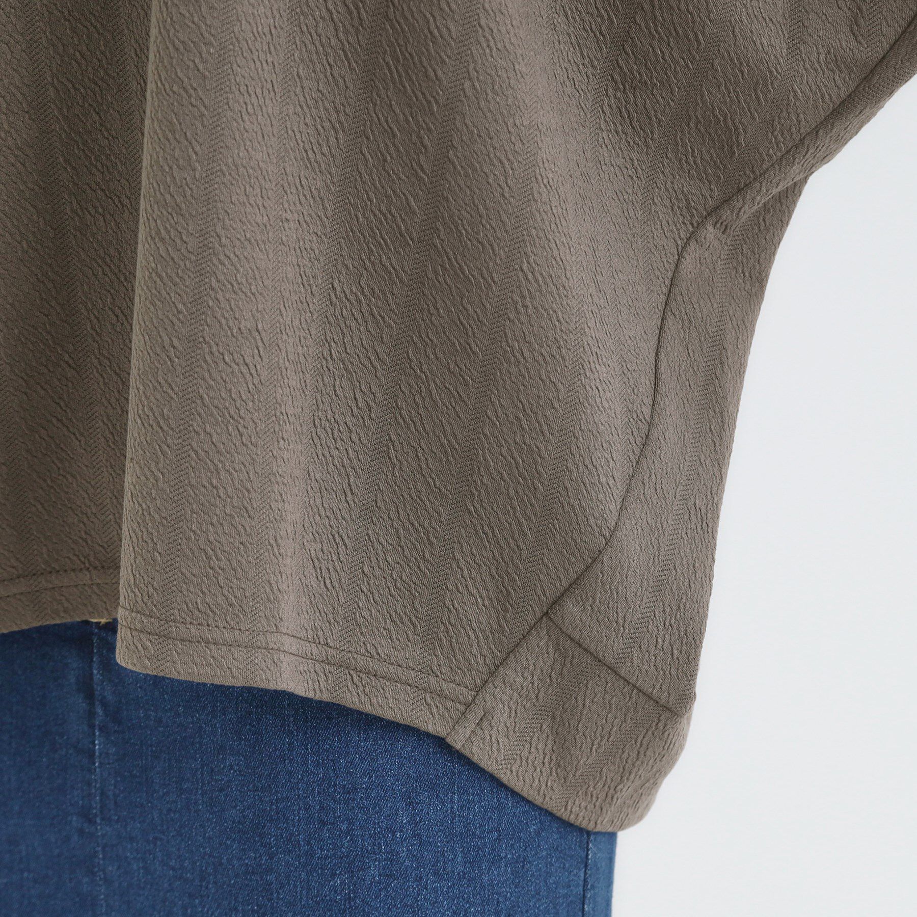 SHOO･LA･RUE「【S-LL/7分袖】さらっとしたタッチ ゆるシルエットが心地よいドルマントップス」|Tシャツ・カットソー|