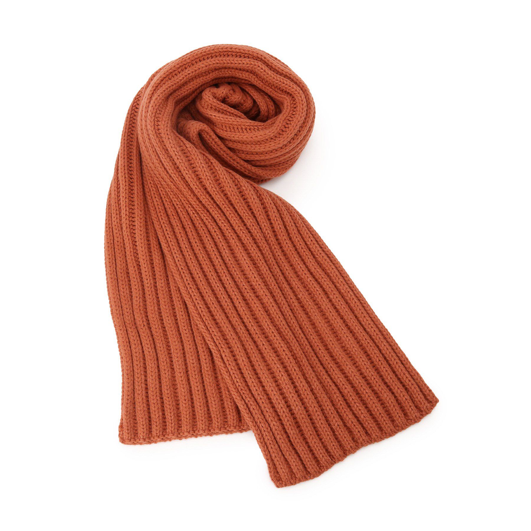 SHOO･LA･RUE「リブニットマフラー」|ストール|