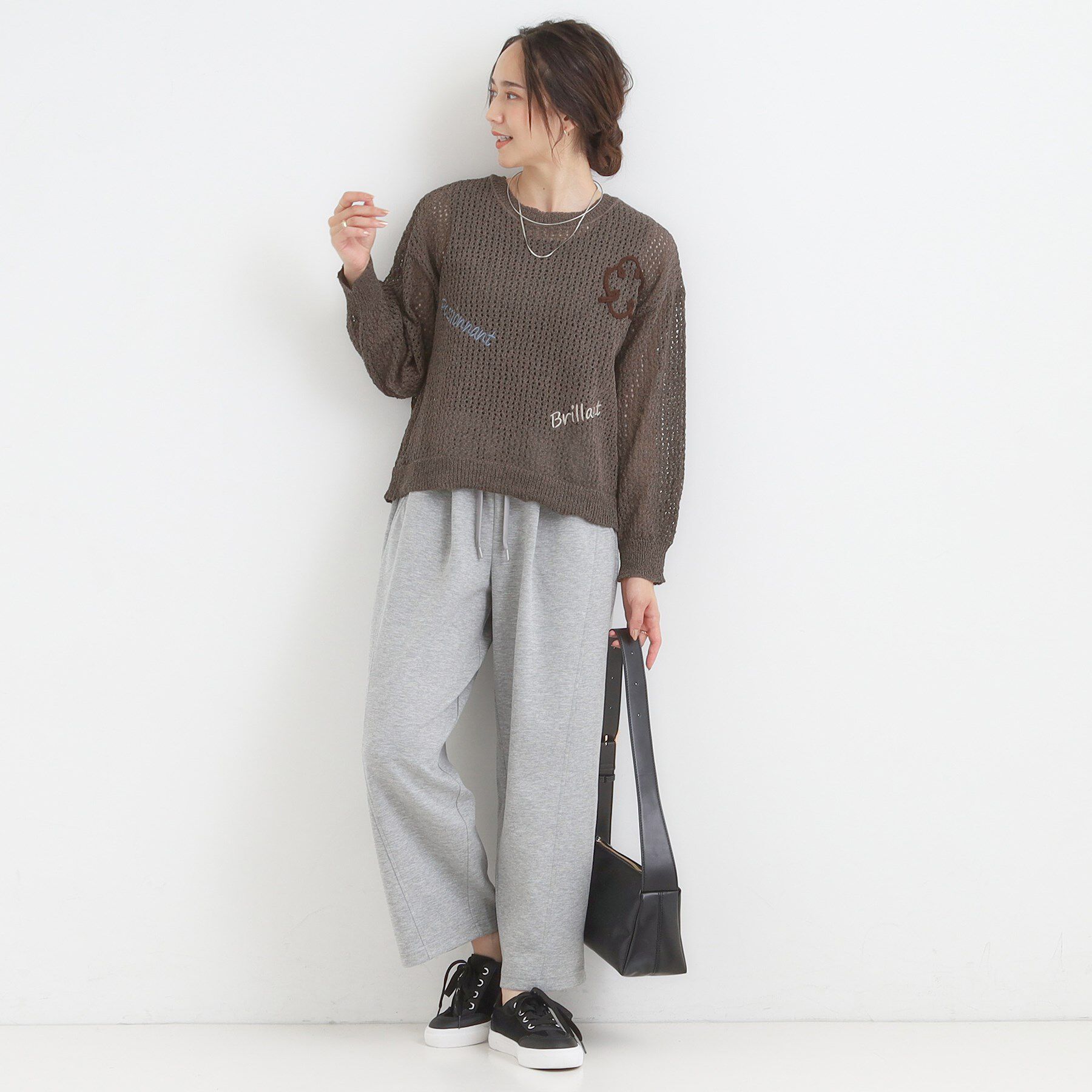 SHOO･LA･RUE「コード刺繍アソートメッシュカーディガン」|カーディガン|