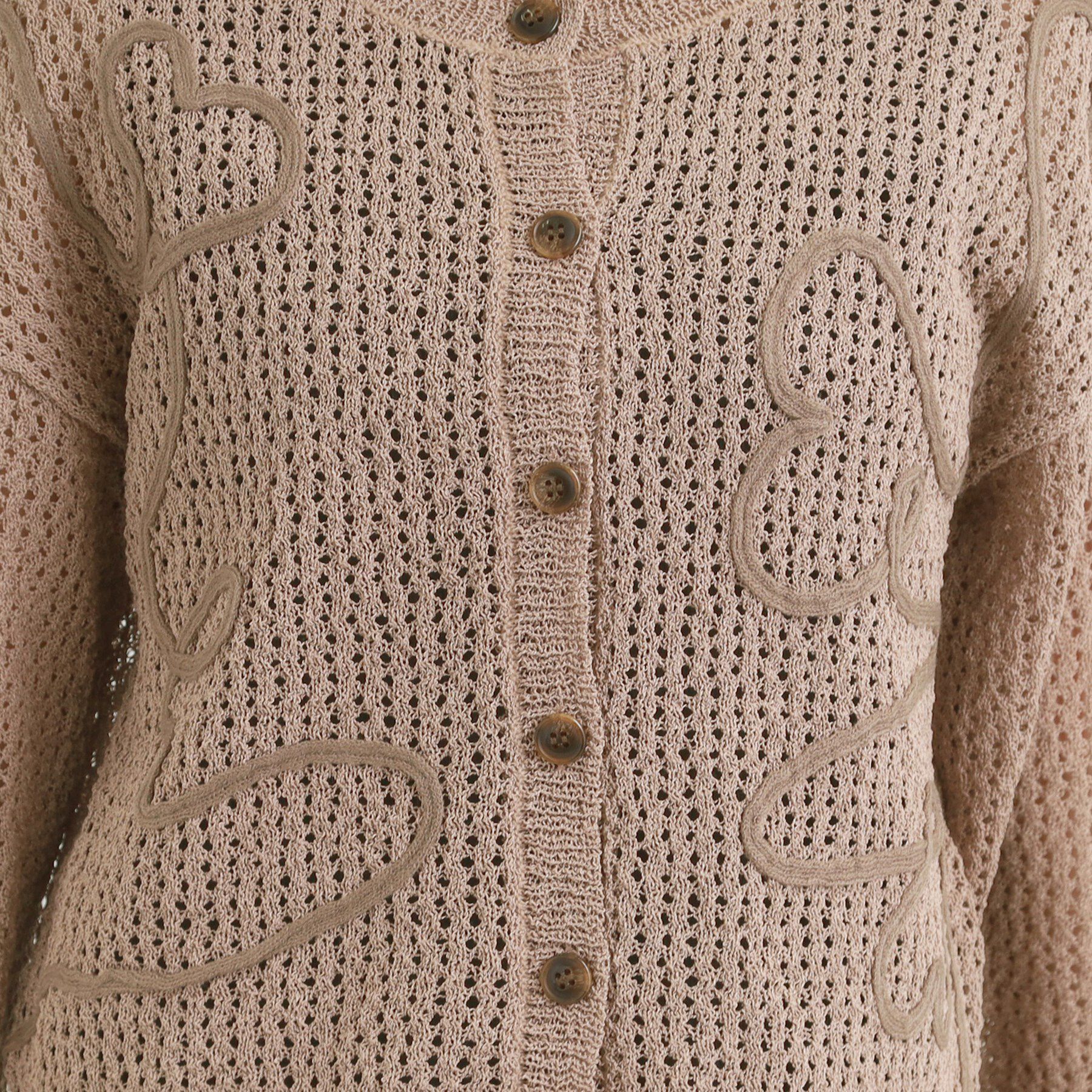 SHOO･LA･RUE「コード刺繍アソートメッシュカーディガン」|カーディガン|