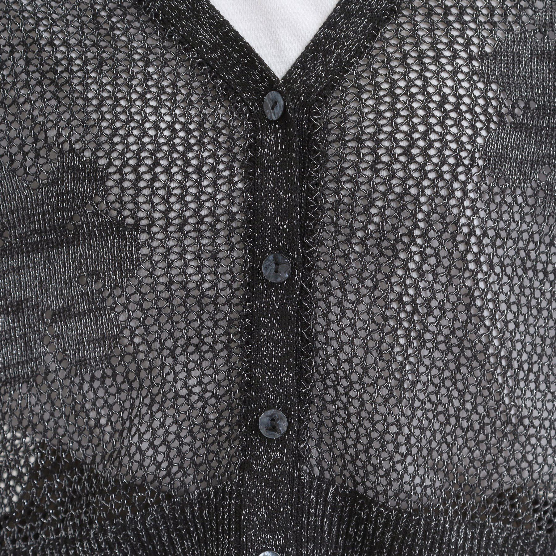 SHOO･LA･RUE「【2点セット】ラメメッシュニットカーディガン＋ロンTセット」|カーディガン|