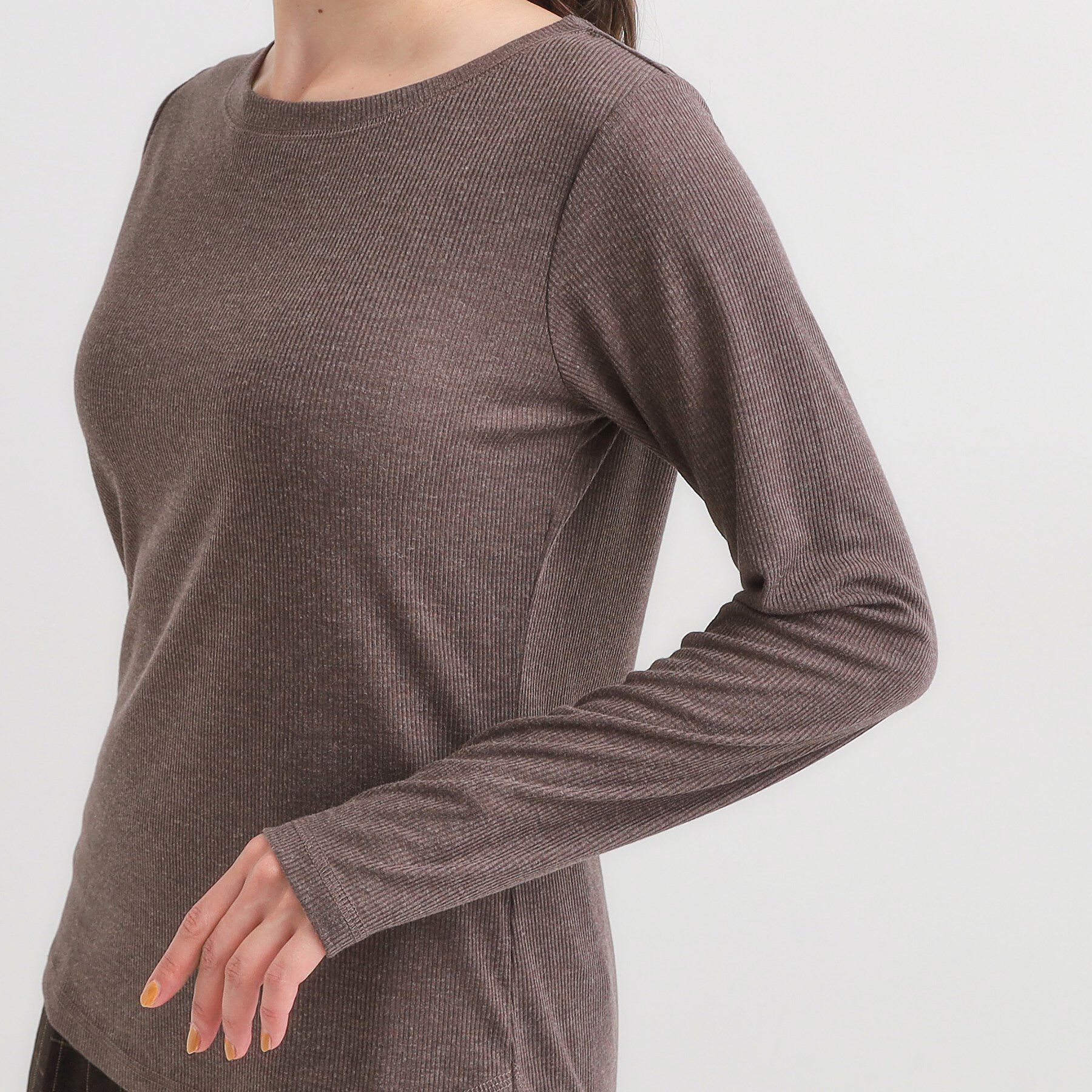 SHOO･LA･RUE「【洗濯機可/S-LL】毎日コーデに シアーテレコロンT」|Tシャツ・カットソー|