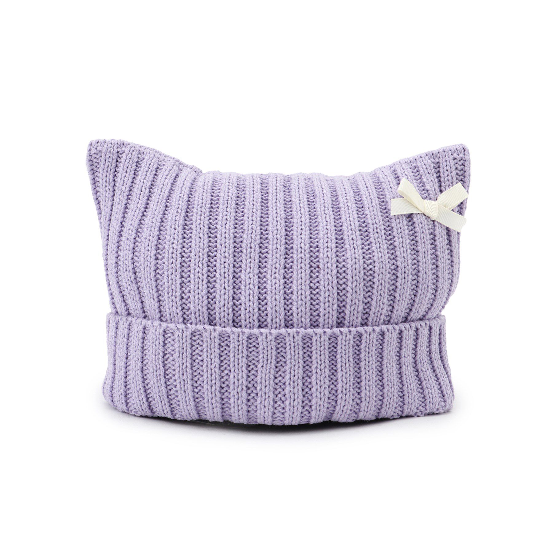 SHOO･LA･RUE「ネコ耳ワッチ」|ニット帽|パープル(081)