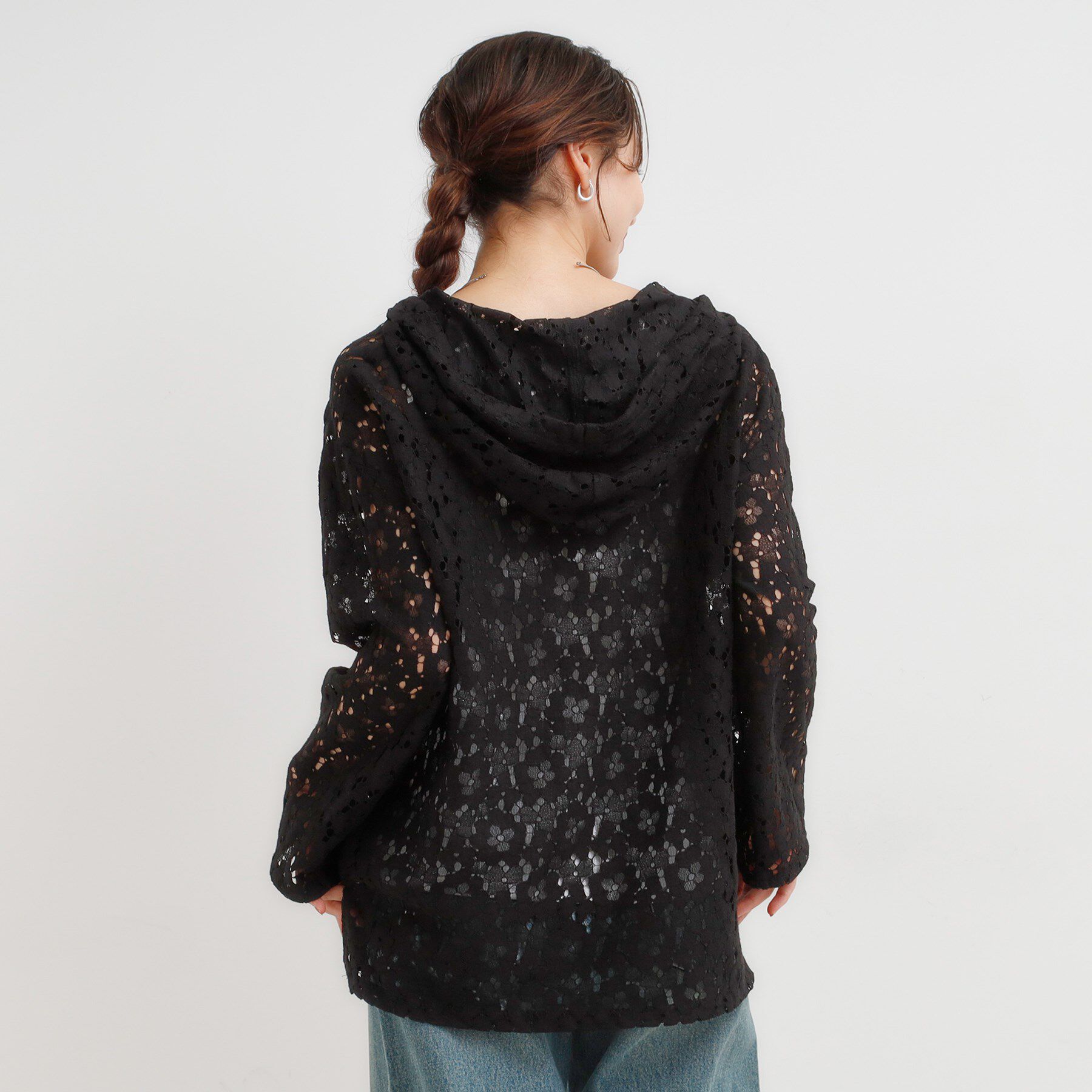 SHOO･LA･RUE「レースフーディプルオーバー」|シャツ・ブラウス|