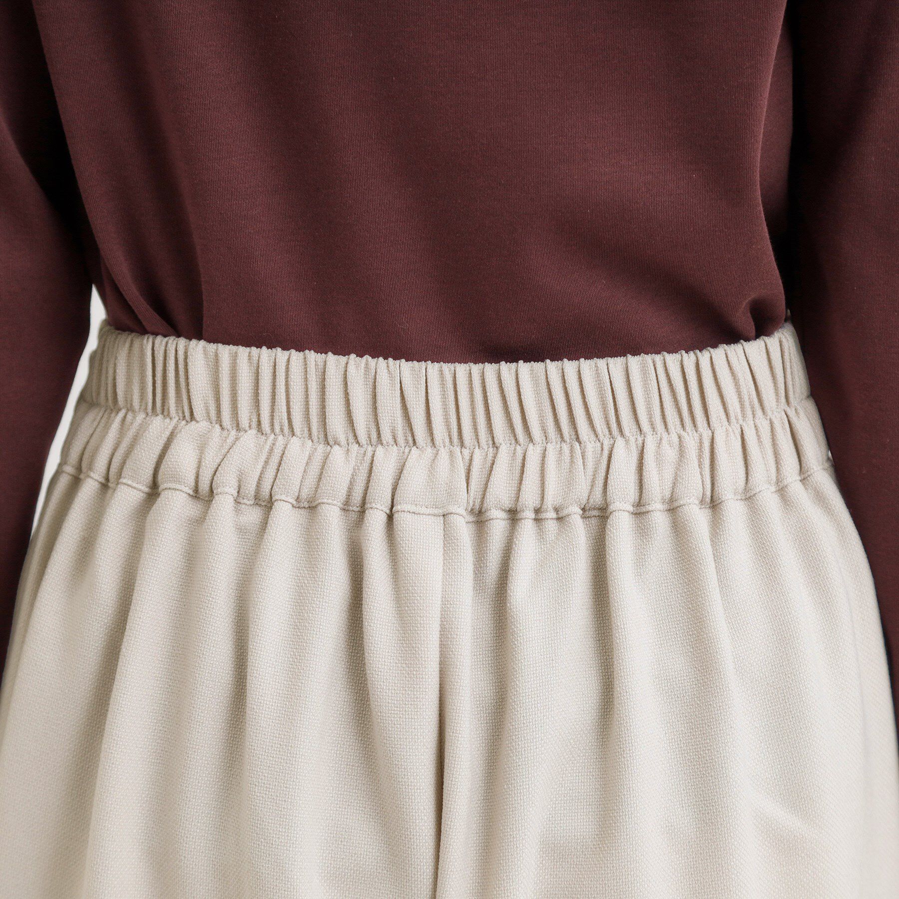 SHOO･LA･RUE「【S-LL】ウエストデザインガウチョパンツ」|その他|