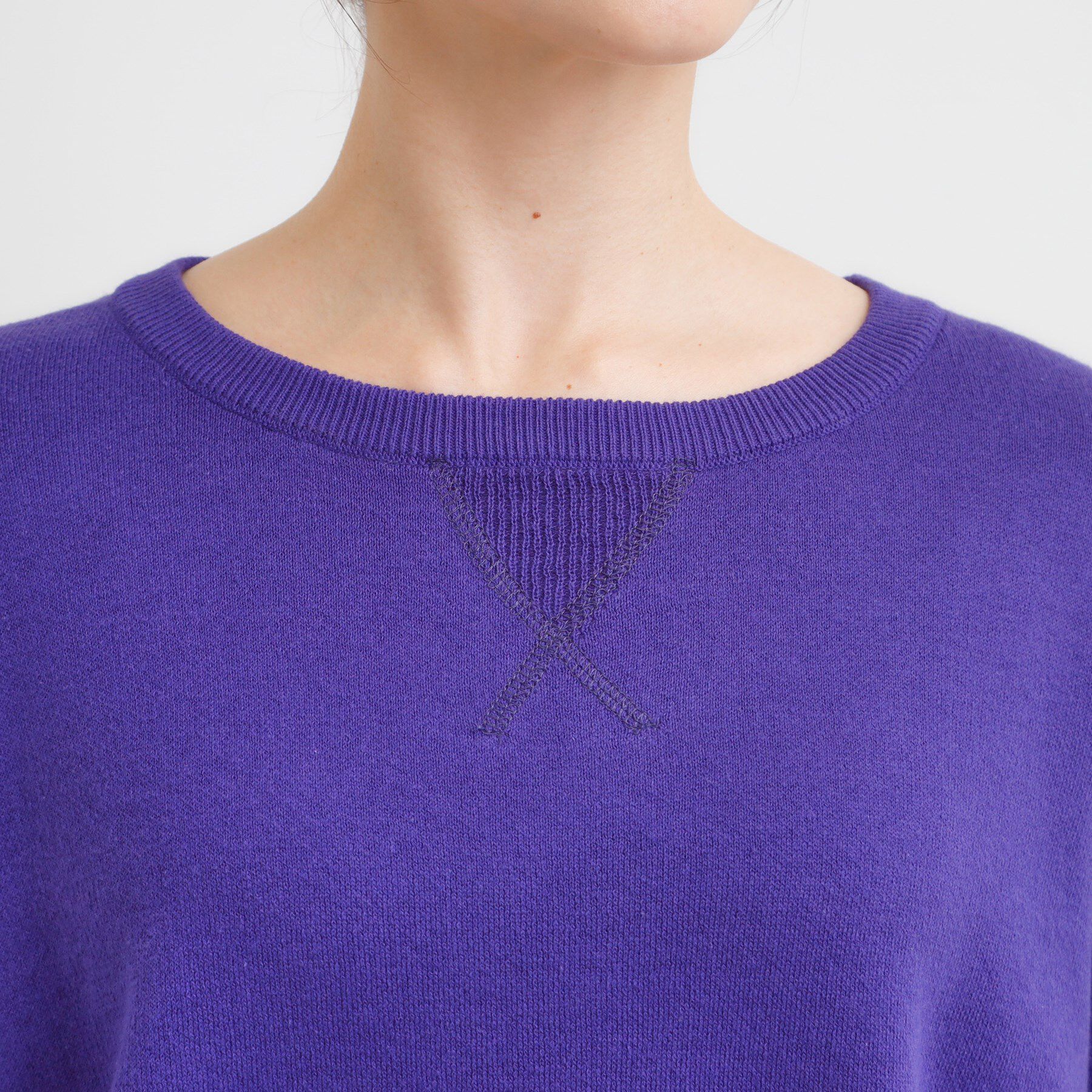 SHOO･LA･RUE「【洗濯機可/ちくちくしにくい】大人カジュアルを叶える スウェットライクニット」|ニット・セーター|