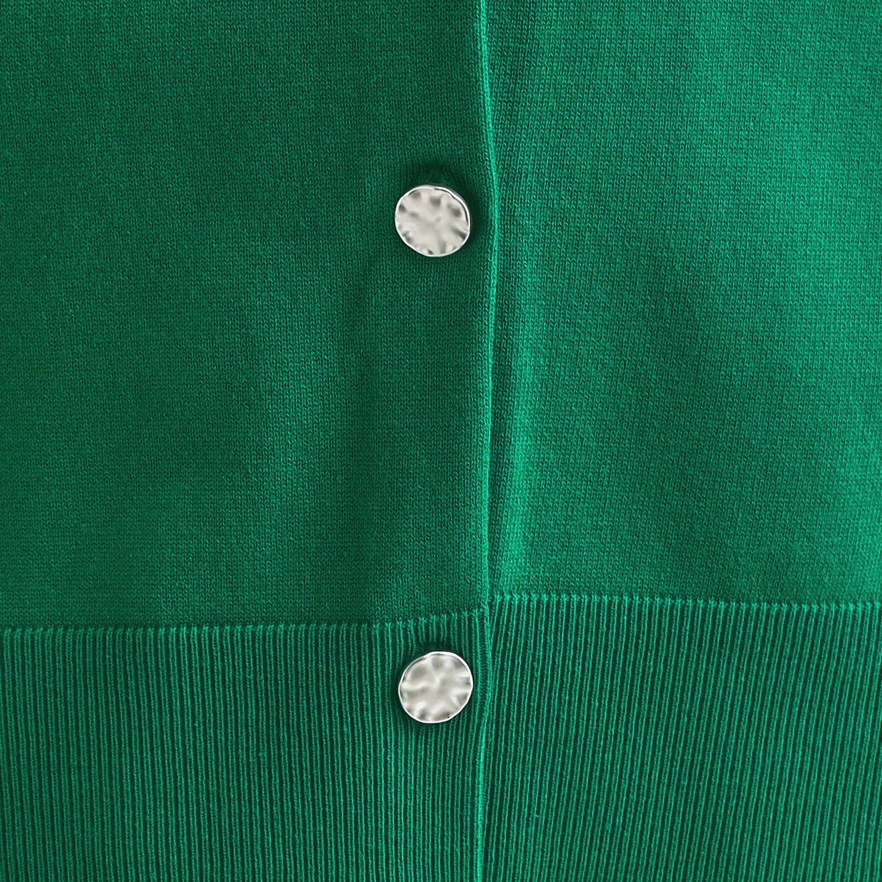 SHOO･LA･RUE「【洗濯機可/S-LL】 すっきり見え キーネックカーディガン【CIRCRIC】」|カーディガン|