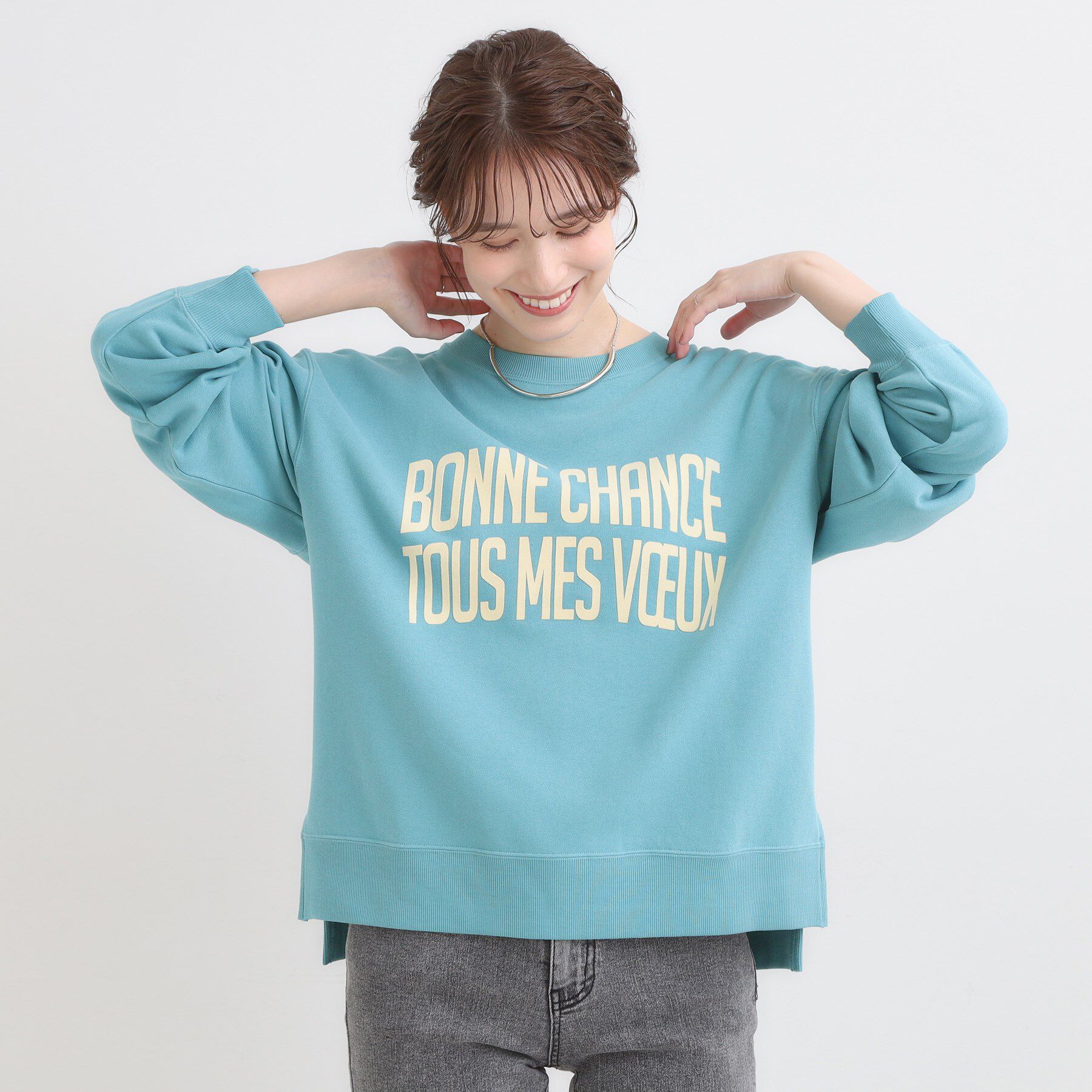 SHOO･LA･RUE「グラフィックアソート裏毛スウェット」|パーカー|