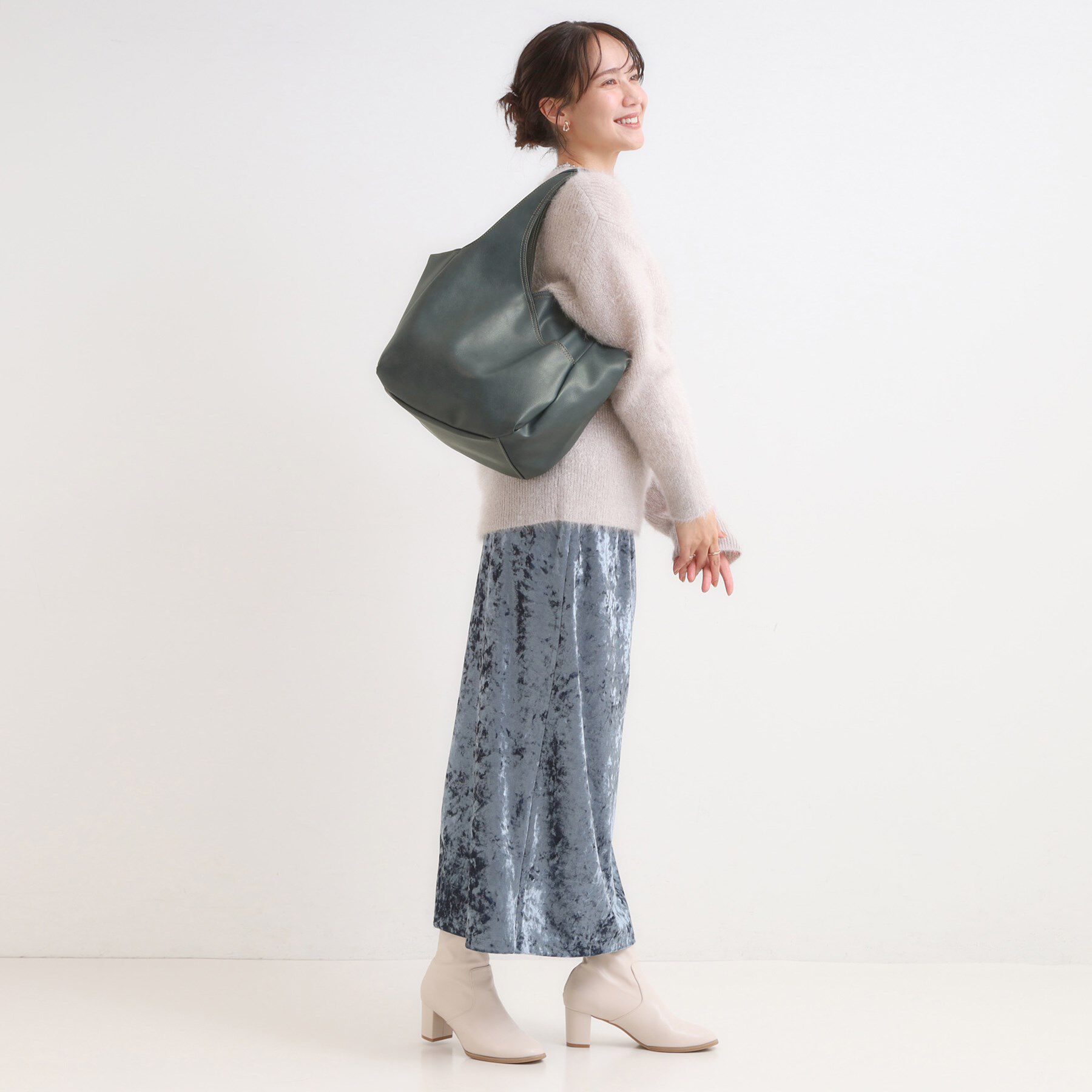 SHOO･LA･RUE「あおりポケットバルーントートバッグ」|トートバッグ|