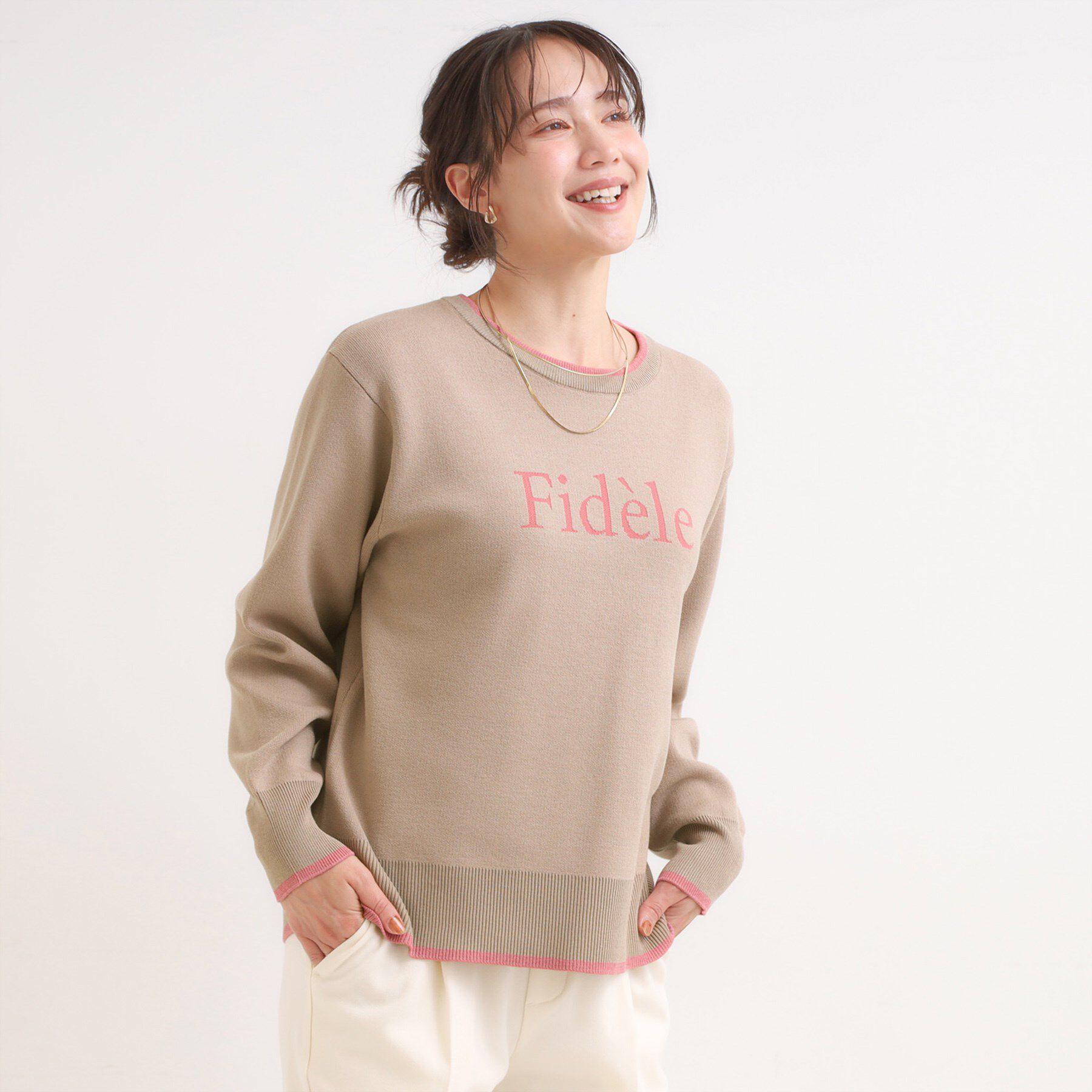 SHOO･LA･RUE「【洗濯機可/毛玉レス】大人世代も取り入れやすい スウェットライク アソートニット」|ニット・セーター|