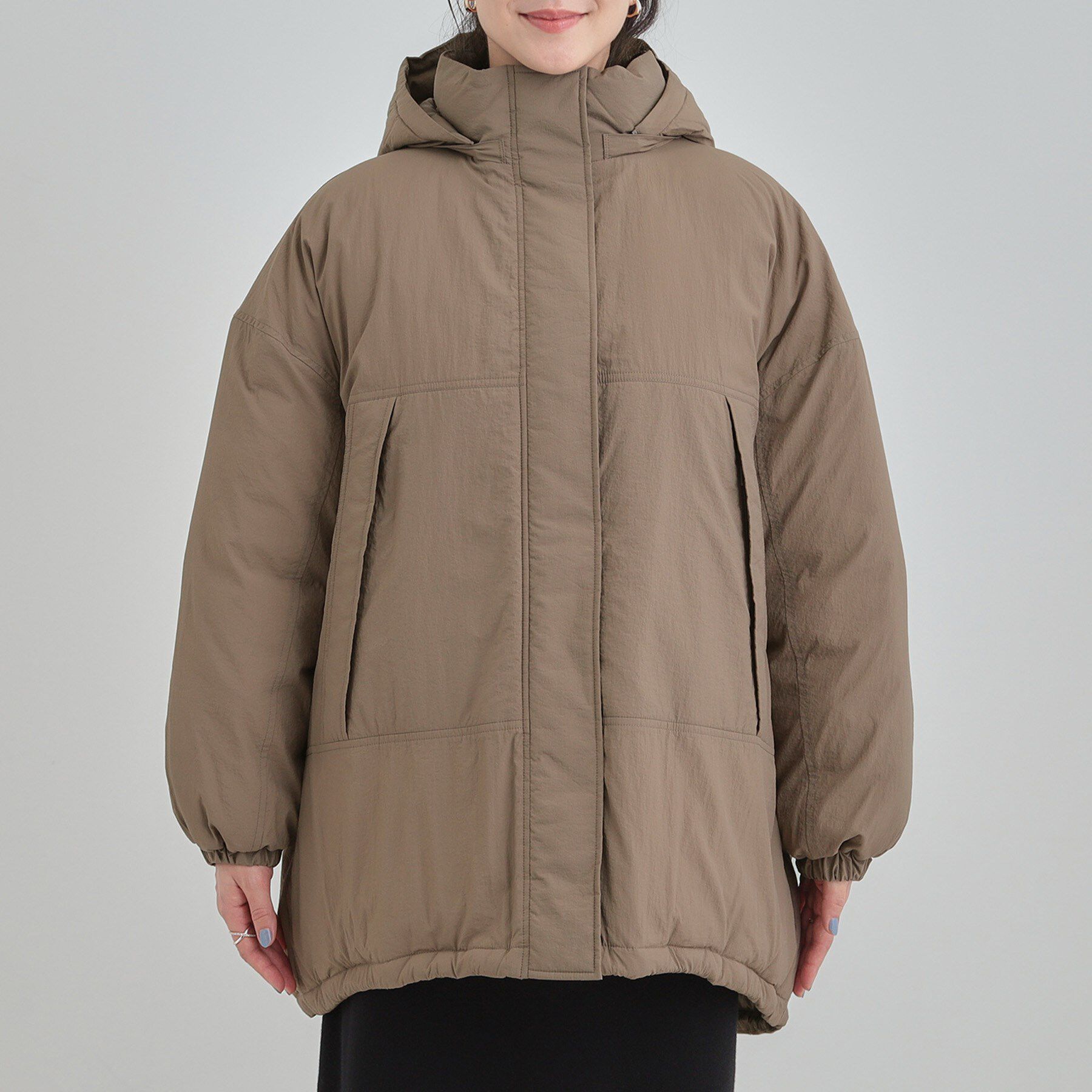 SHOO･LA･RUE「【あったか/撥水/フード取り外し可能】中綿モンスターコート」|ダウン|