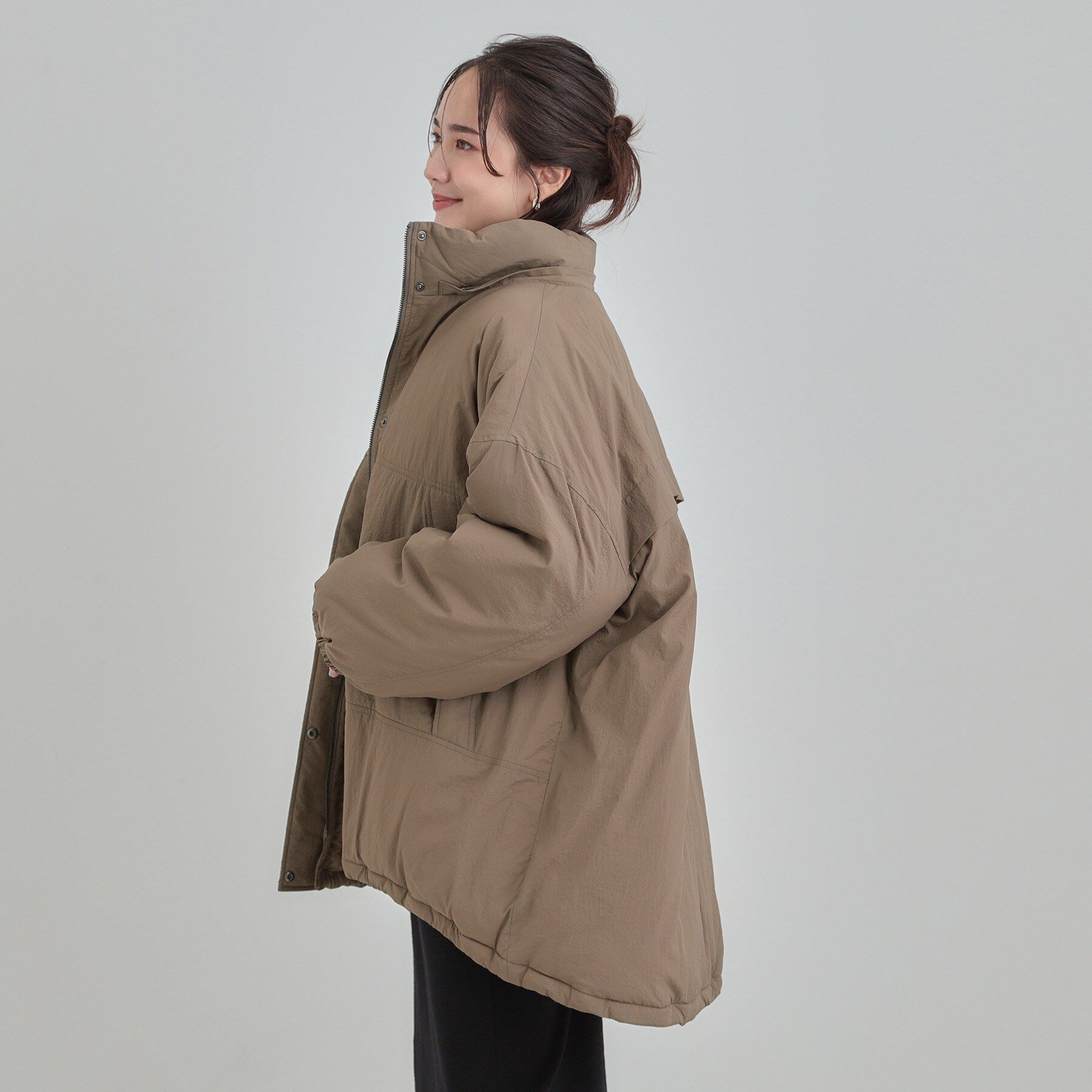 SHOO･LA･RUE「【あったか/撥水/フード取り外し可能】中綿モンスターコート」|ダウン|