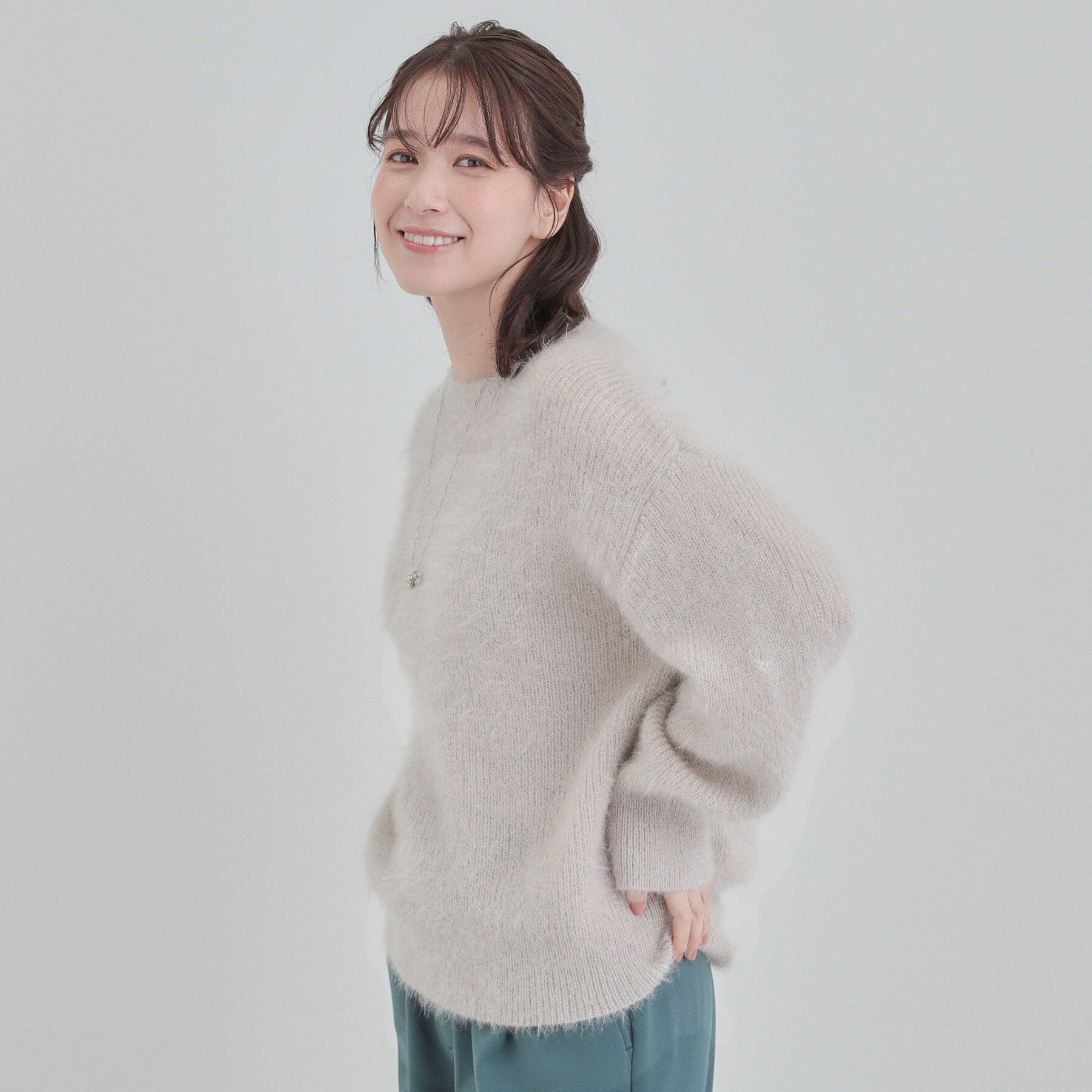 SHOO･LA･RUE「【S-LL/ゆったり】ふわふわシャギー 大人レディなニット」|ニット・セーター|