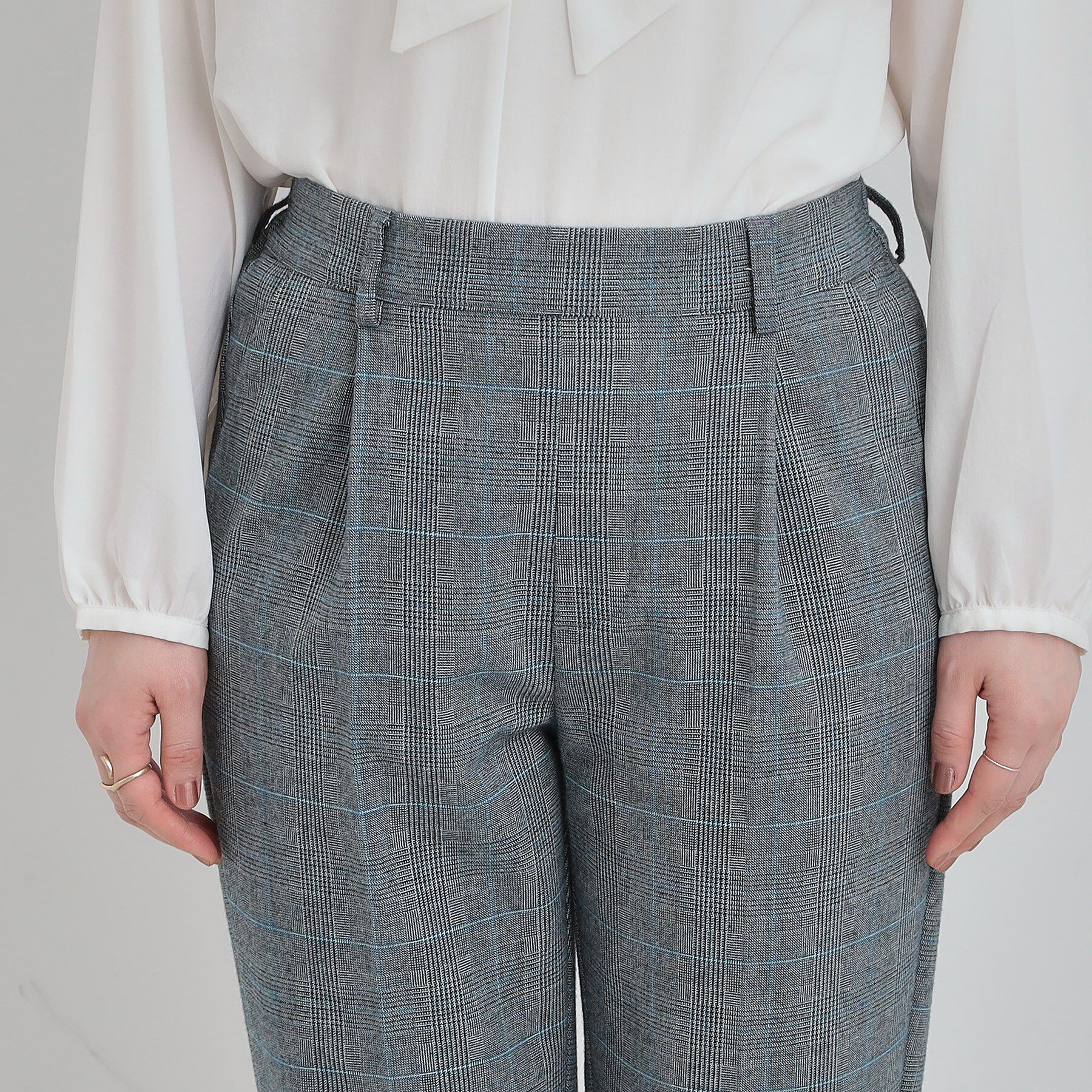 SHOO･LA･RUE「【洗濯機可/S-LL】美脚見え あったか裏起毛 テーパードパンツ」|その他|