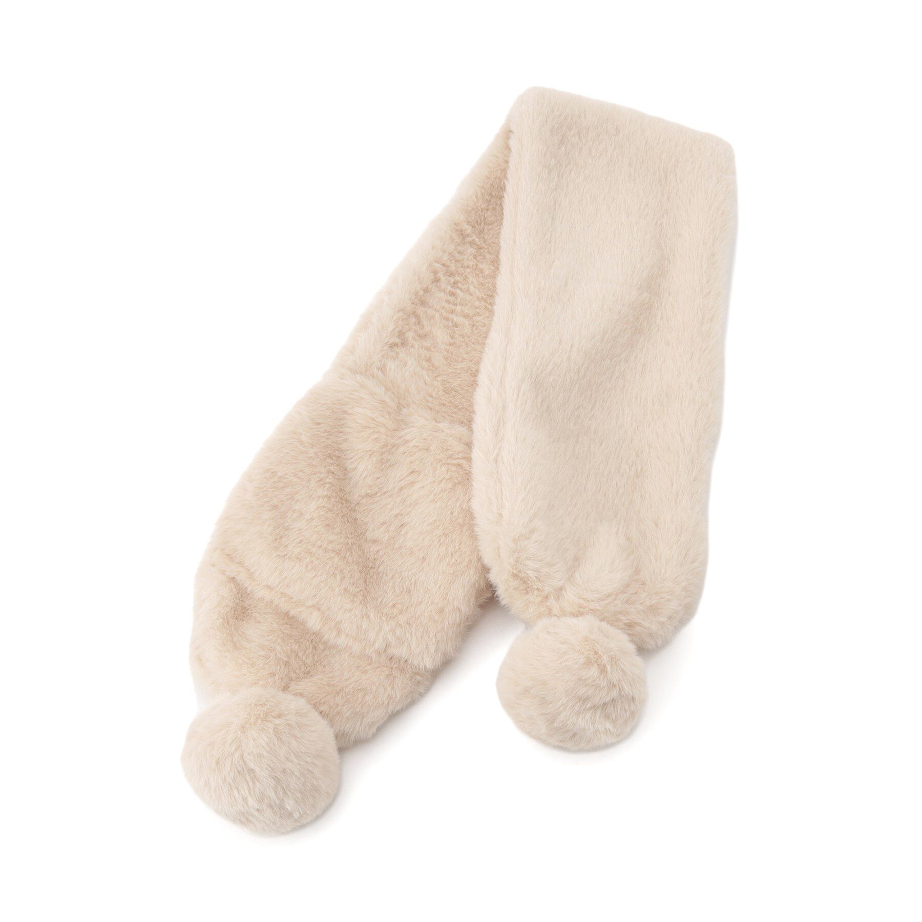 SHOO･LA･RUE「フェイクファーポンポンマフラー」|マフラー|