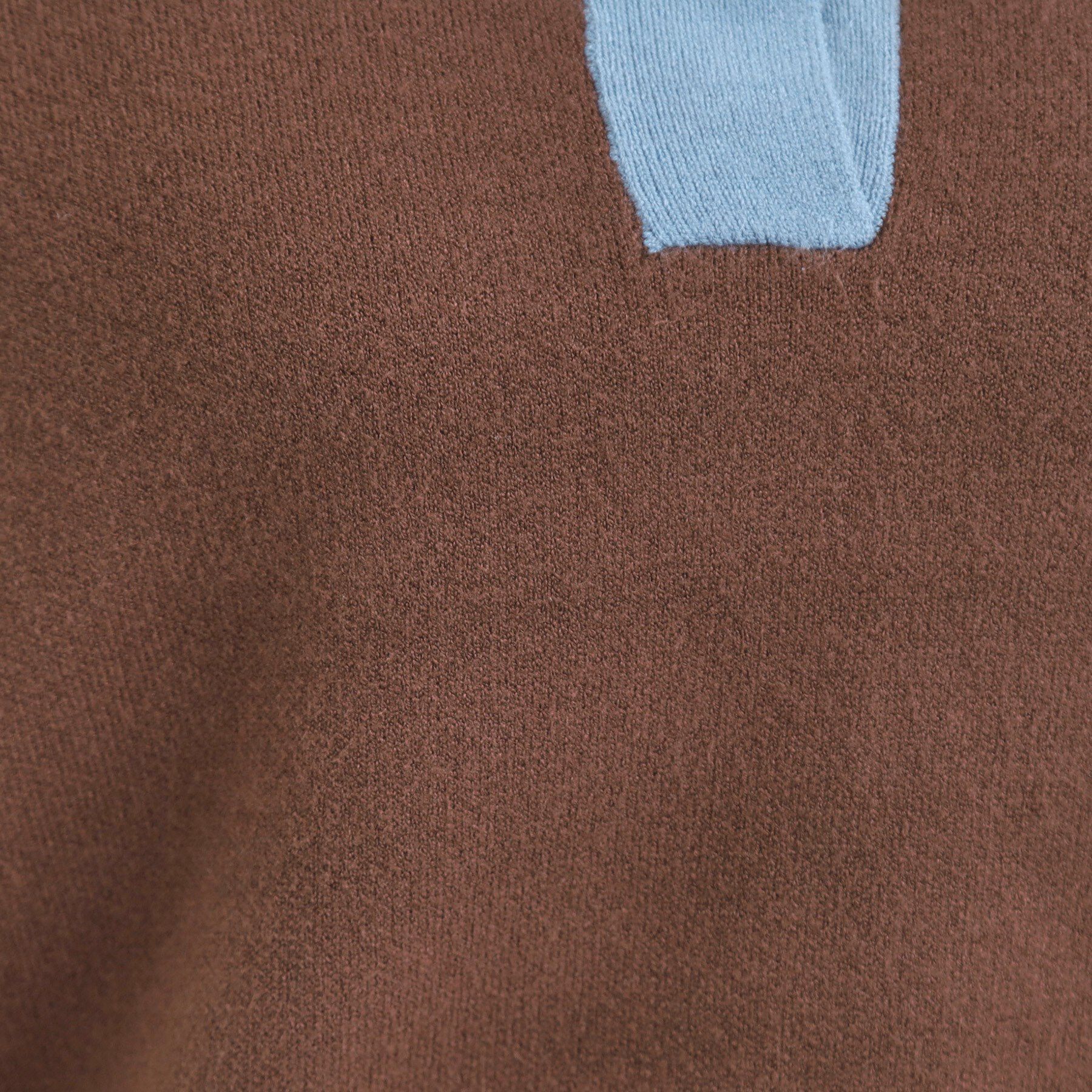 SHOO･LA･RUE「【S-LL】配色がポイントの2枚襟ポロニット」|ニット・セーター|