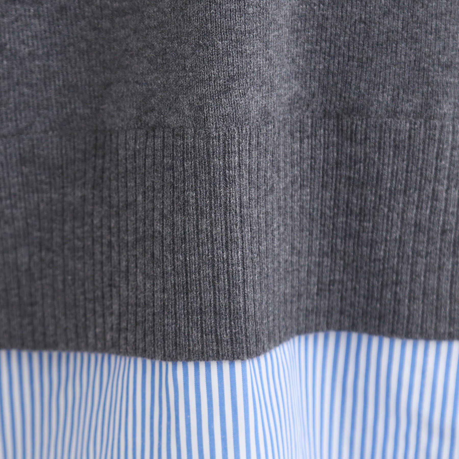 SHOO･LA･RUE「【洗濯機可/毛玉になりにくい】一枚で簡単こなれ見え 裾フェイクレイヤード風ニット」|ニット・セーター|