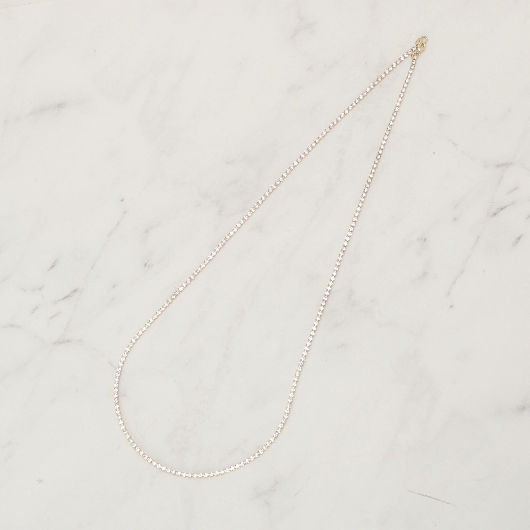 SHOO･LA･RUE「【セレモニー】2連ダイヤレーンロングネックレス」|ネックレス|