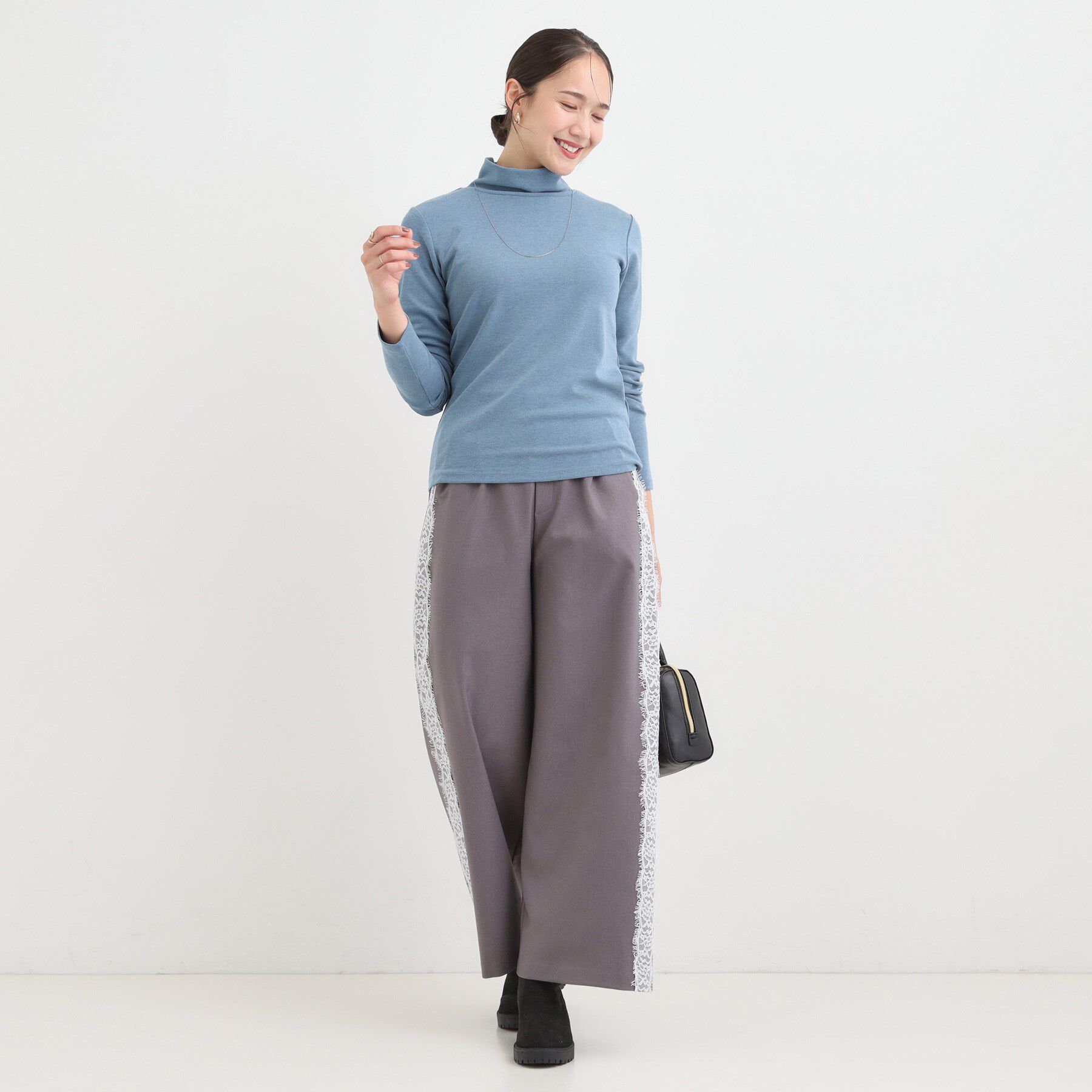 SHOO･LA･RUE「ラメスムースハイネックインナー」|Tシャツ・カットソー|