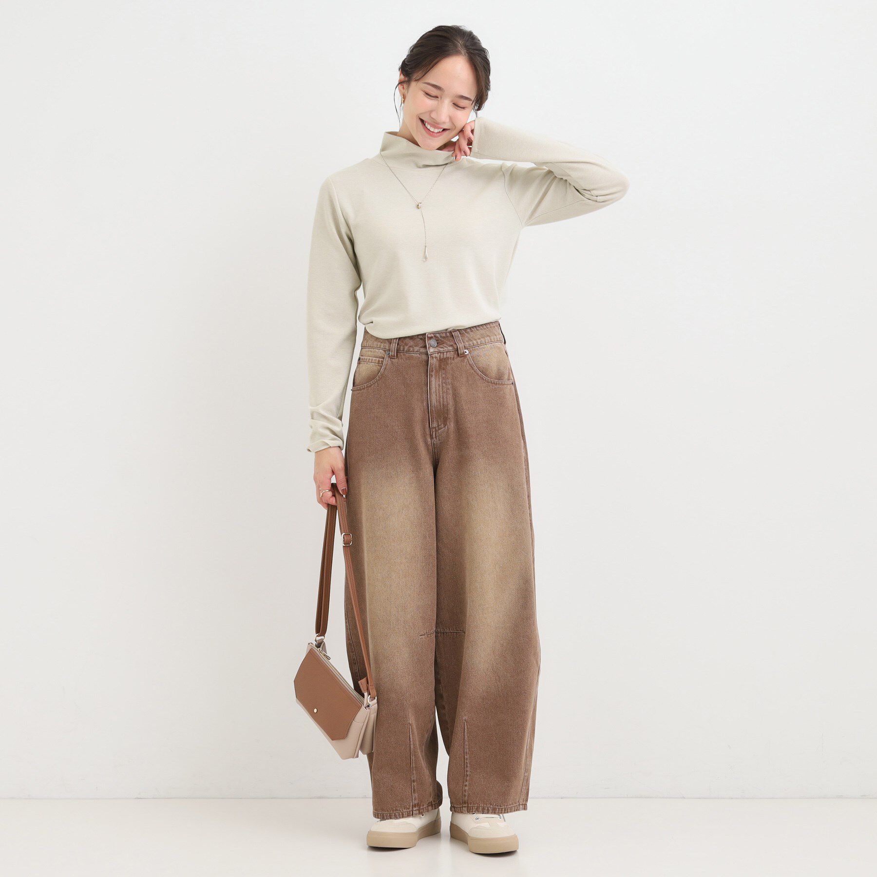 SHOO･LA･RUE「ラメスムースハイネックインナー」|Tシャツ・カットソー|