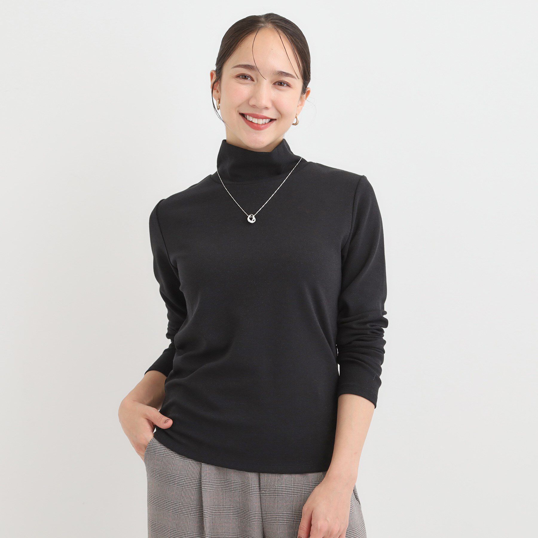 SHOO･LA･RUE「ラメスムースハイネックインナー」|Tシャツ・カットソー|