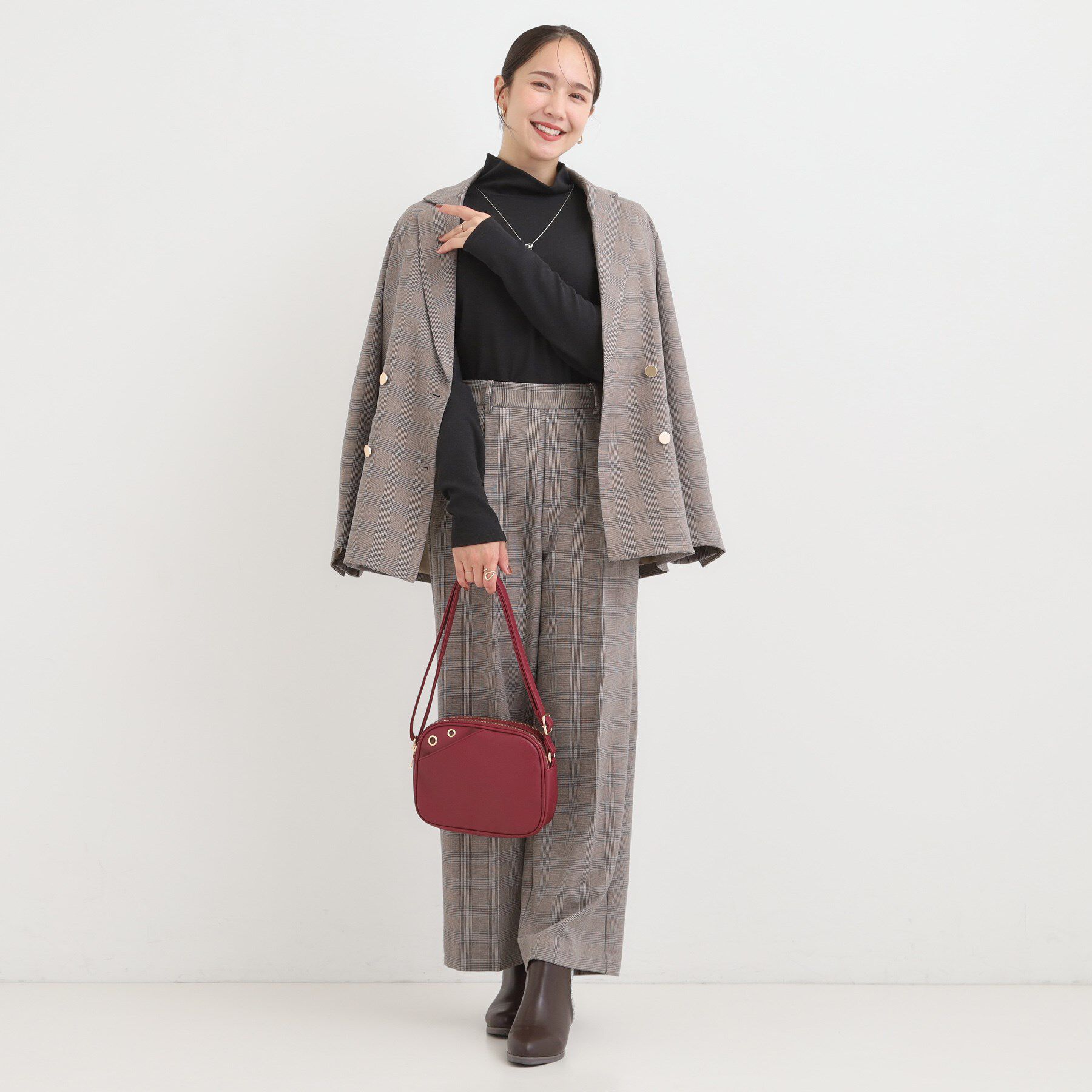 SHOO･LA･RUE「ラメスムースハイネックインナー」|Tシャツ・カットソー|