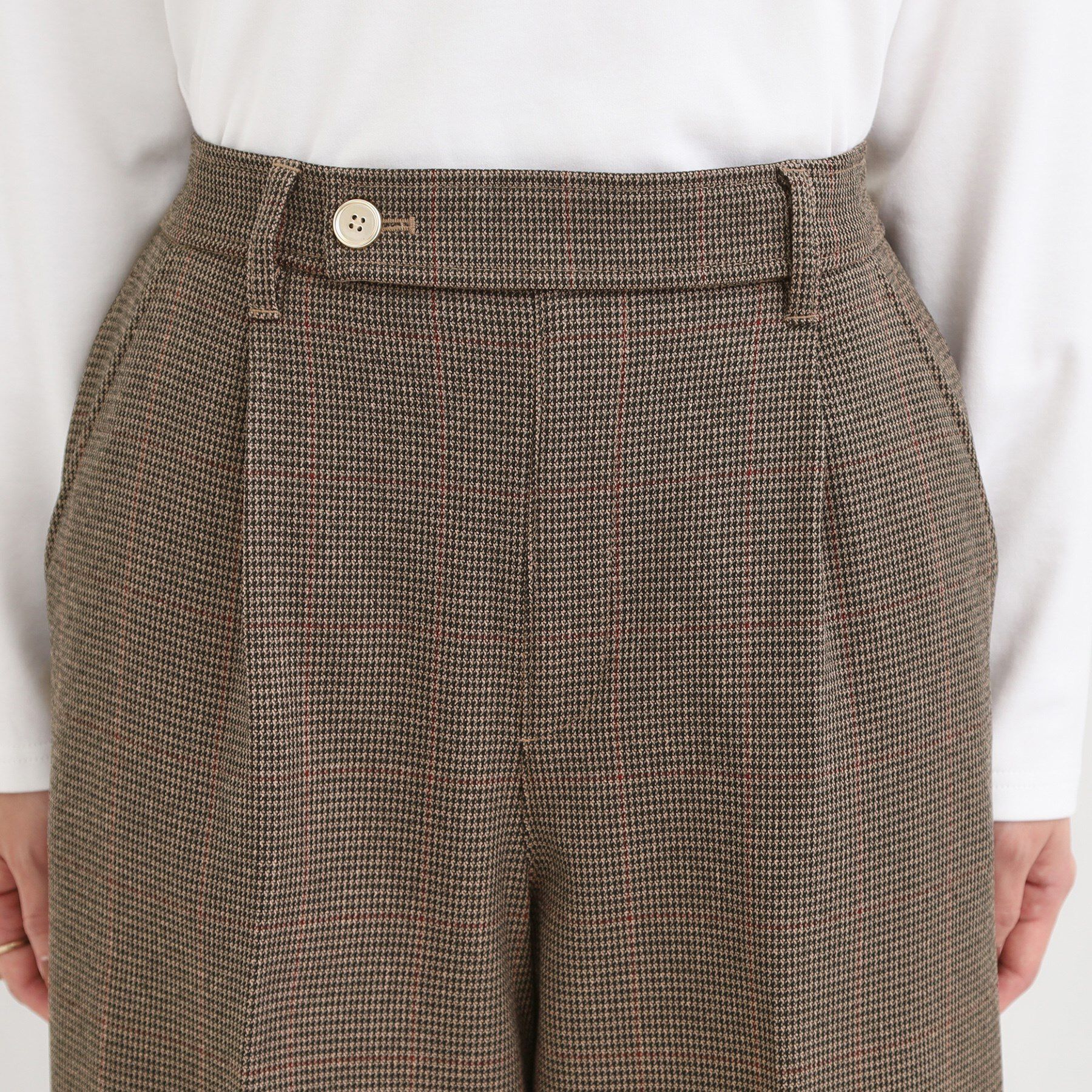 SHOO･LA･RUE「【着丈選べる】ウールフィールあったか裏起毛ワイドパンツ」|その他|