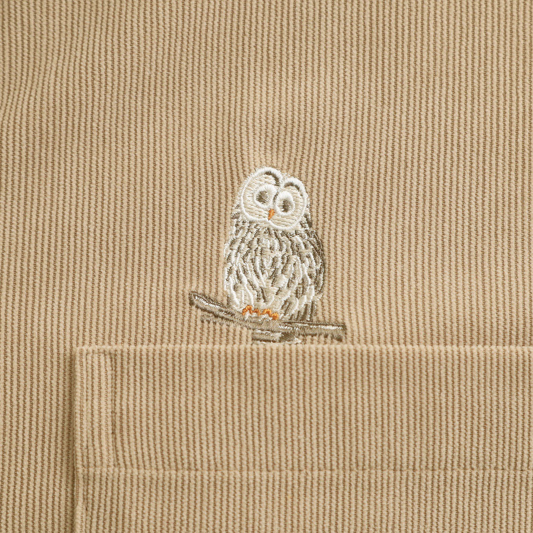 SHOO･LA･RUE「【旭山動物園応援商品】ワンポイント刺繍 コーデュロイシャツ」|シャツ・ブラウス|