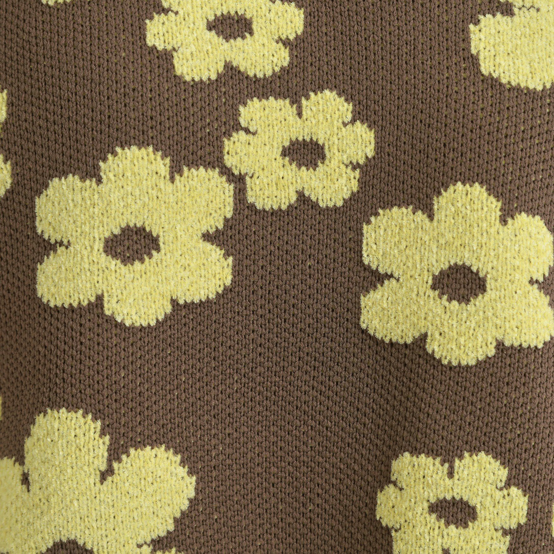 SHOO･LA･RUE「【S-LL】レトロ感漂う デイジー柄 総柄ニット」|ニット・セーター|