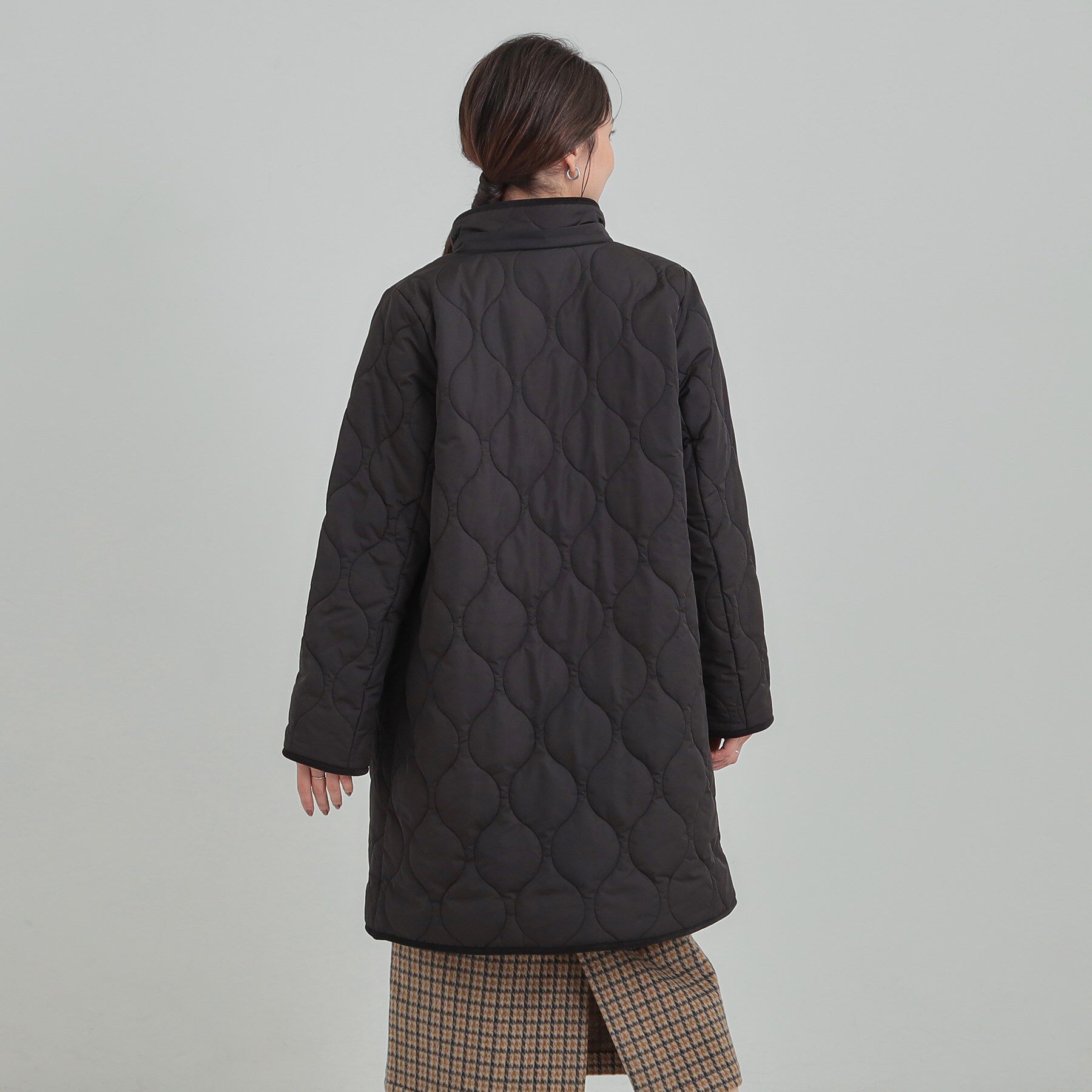 SHOO･LA･RUE「【撥水/フード取り外し可】冬に嬉しいこだわり満載 ひょうたん柄キルトコート」|その他|