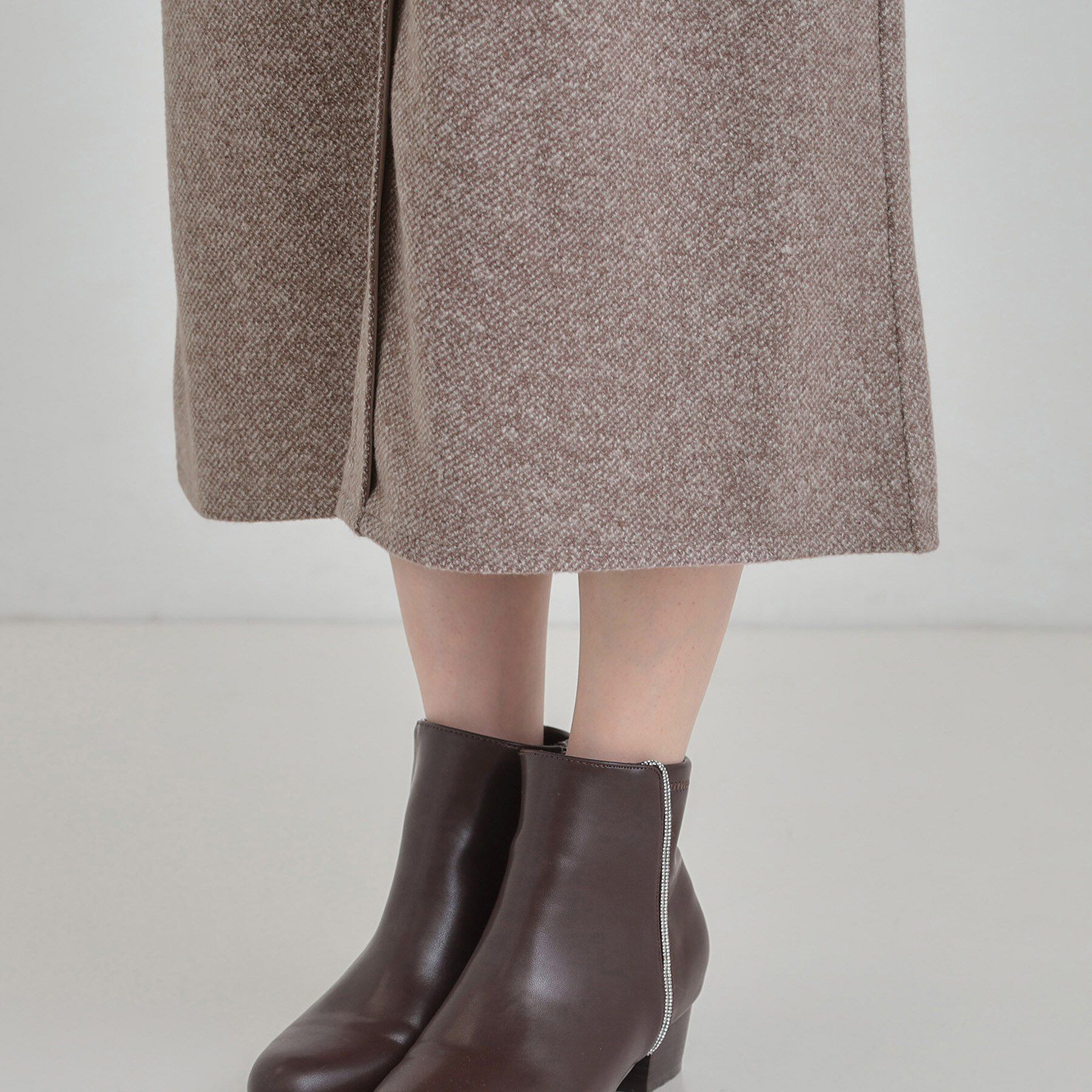 SHOO･LA･RUE「【S-LL】甘すぎない大人のツイード調ジャンスカ」|ワンピース|