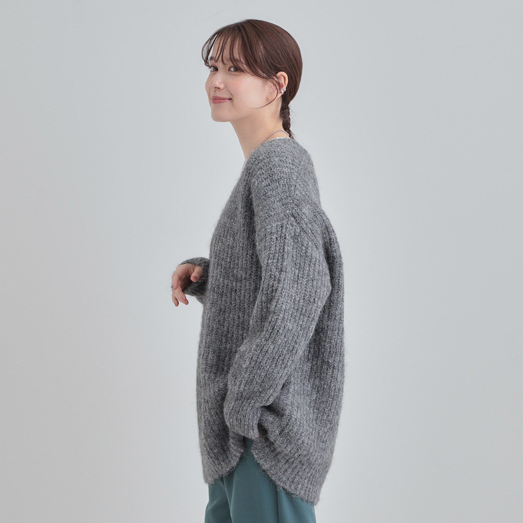 SHOO･LA･RUE「ふわふわタッチ Vネックニットチュニック」|チュニック|