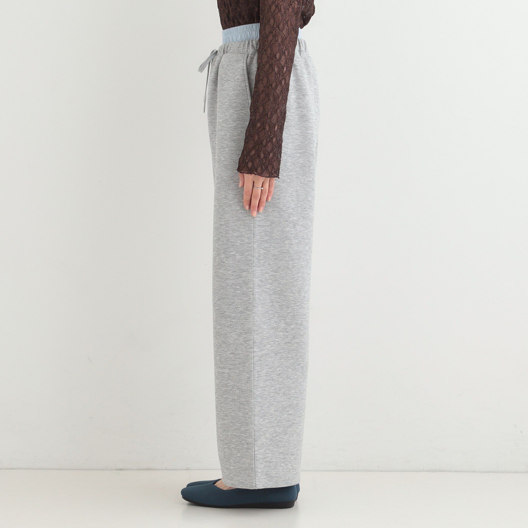 SHOO･LA･RUE「【セットアップ可/S-LL/なめらかタッチ】ダブルウエスト レイヤードパンツ」|その他|