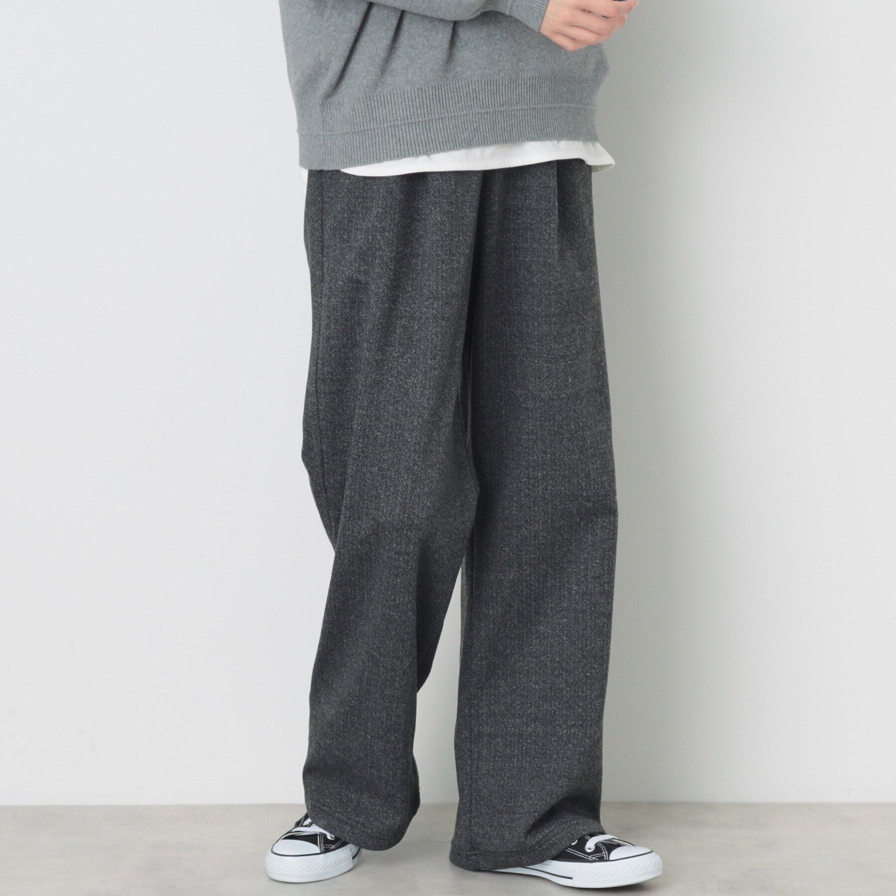 Dessin「【後ろウエストゴム・洗える】リラックスワイドパンツ（XS～L）」|その他|