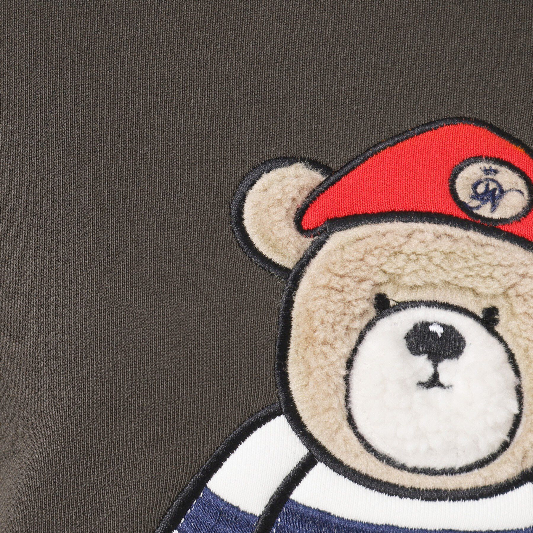 Dessin「【洗える】ベア刺繍スウェット」|パーカー|