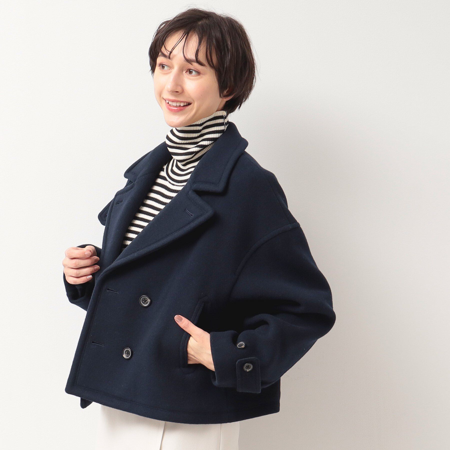 Dessin「ショートPコートジャケット」|ピーコート|